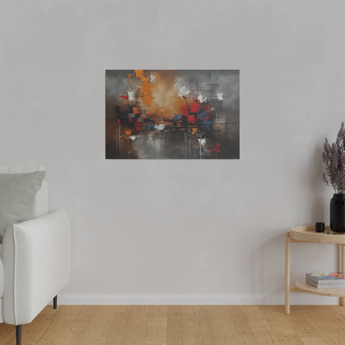 Abstract, Wall Art, Matte Canvas, Stretched, 0.75"