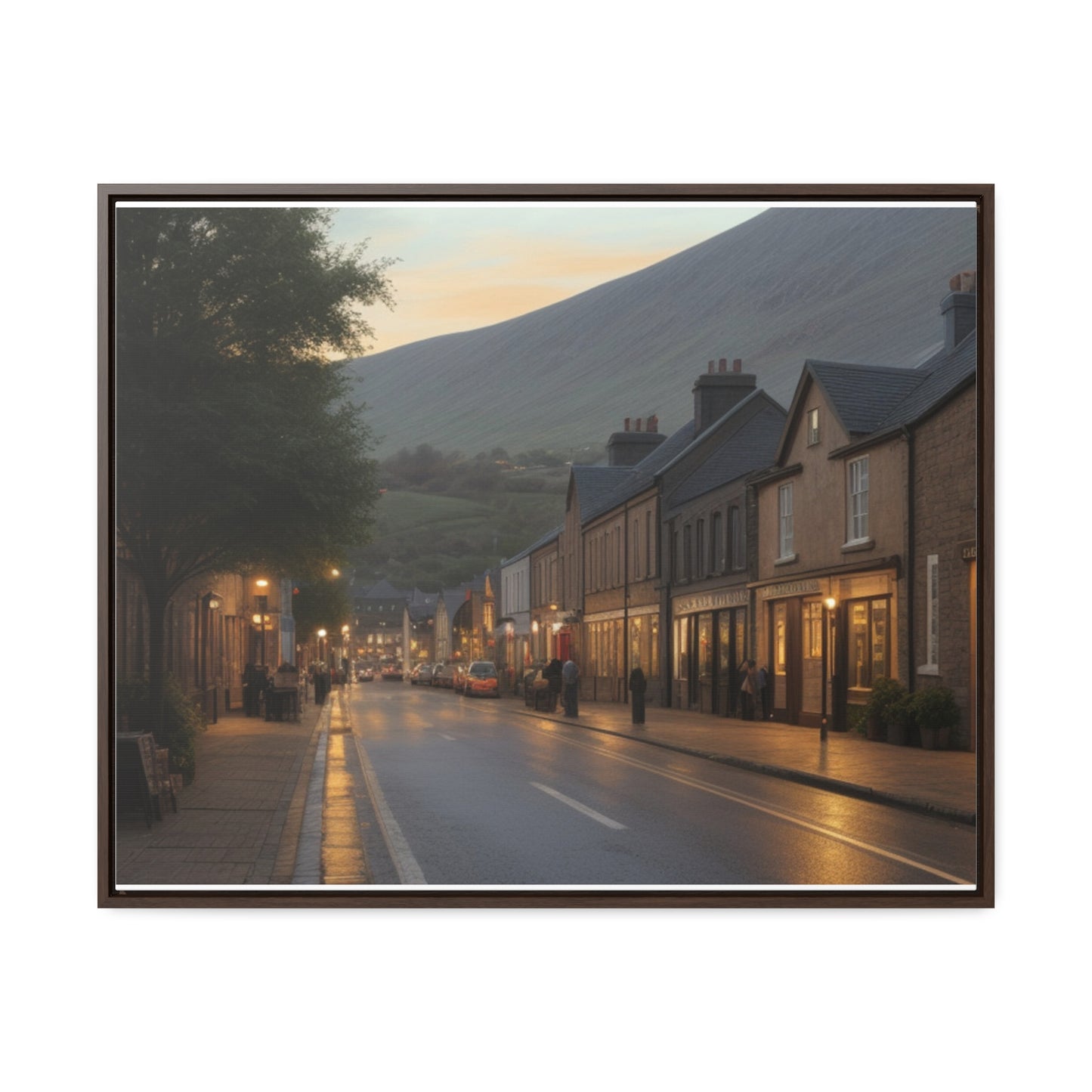 Town, Wall Art, Gallery Canvas Wraps, Horizontal Frame