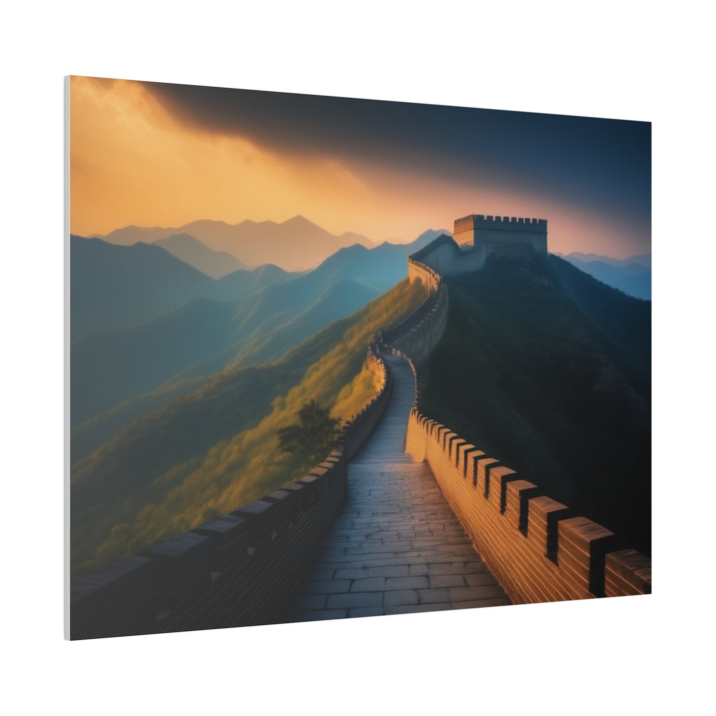 Great Wall Of China, Wall Art, Matte Canvas, Stretched, 0.75"