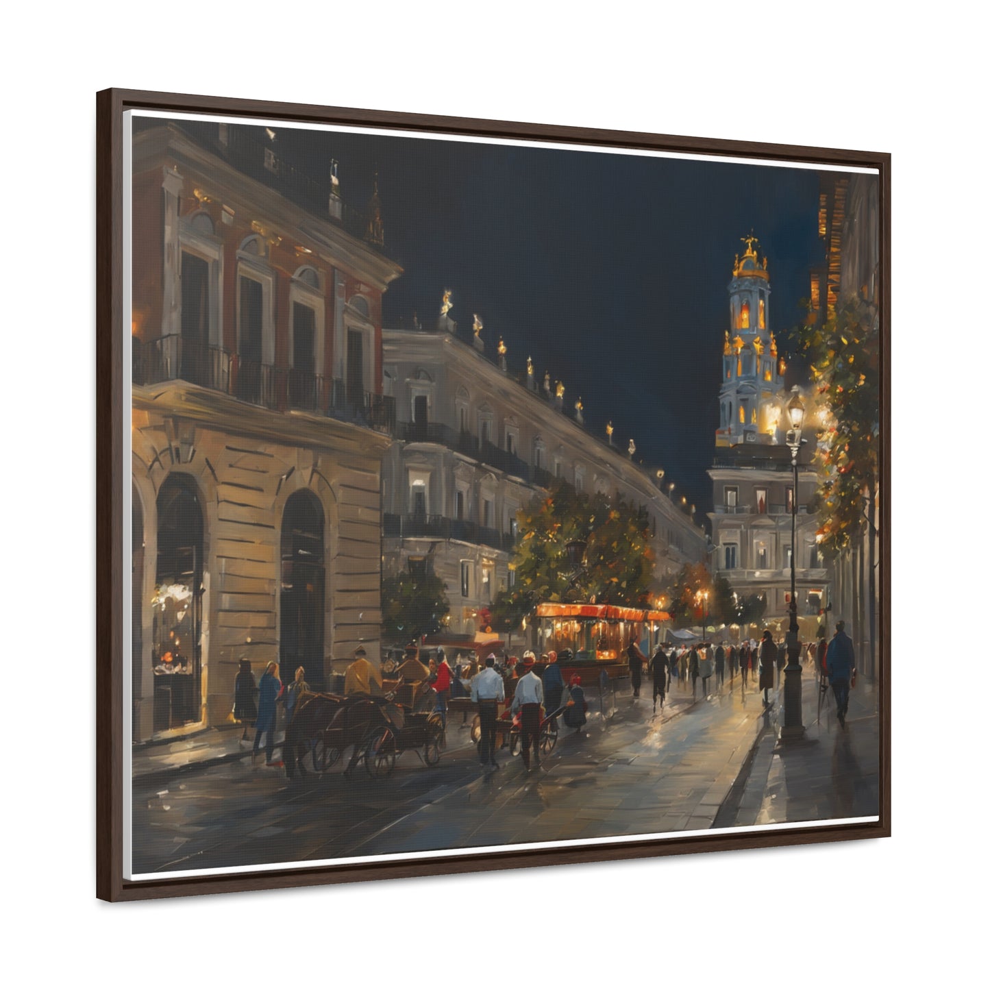 Night Walk, Wall Art, Gallery Canvas Wraps, Horizontal Frame