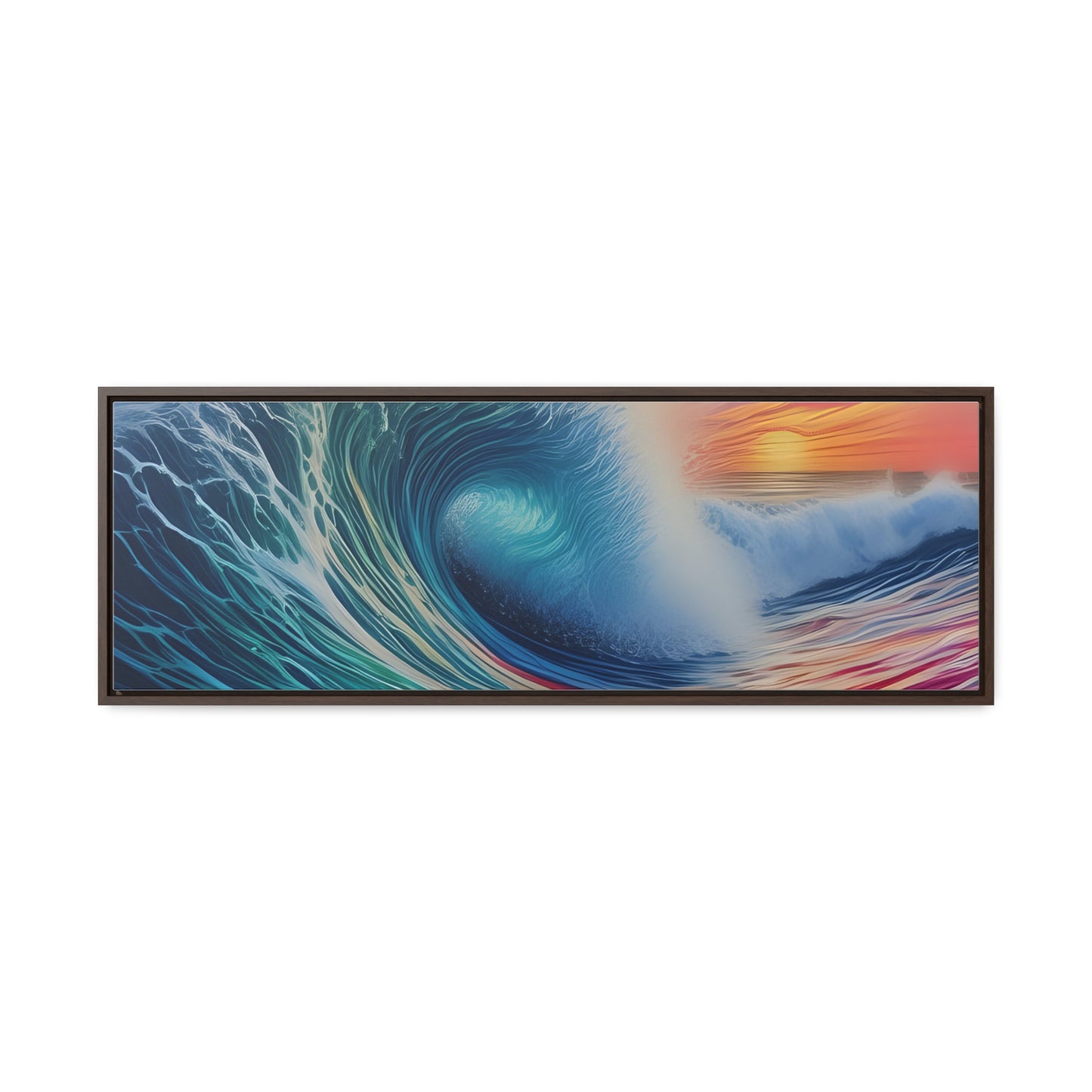 Beach Wave, Wall Art, Gallery Canvas Wraps, Horizontal Frame