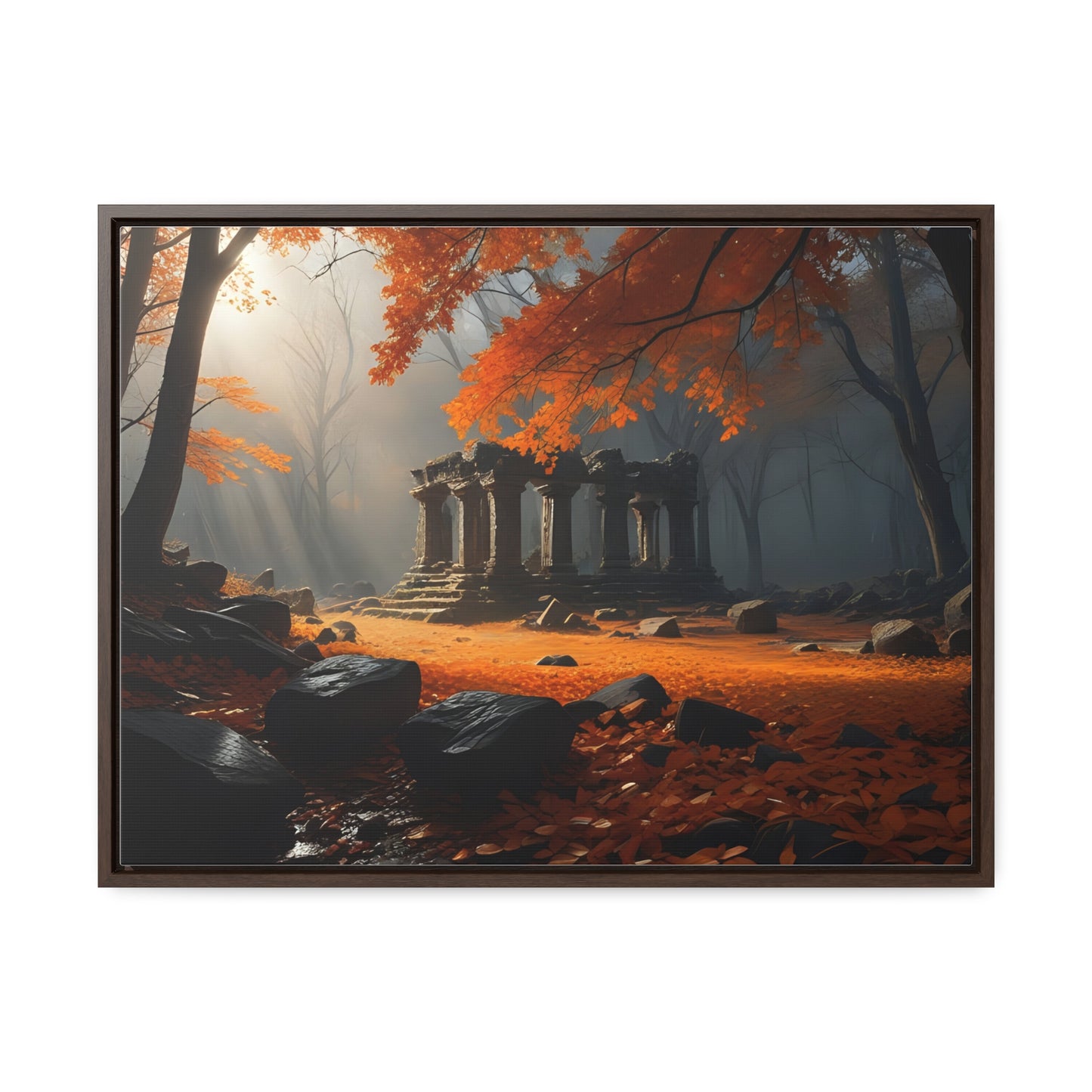 Ruins in the Wood, Wall Art, Gallery Canvas Wraps, Horizontal Frame