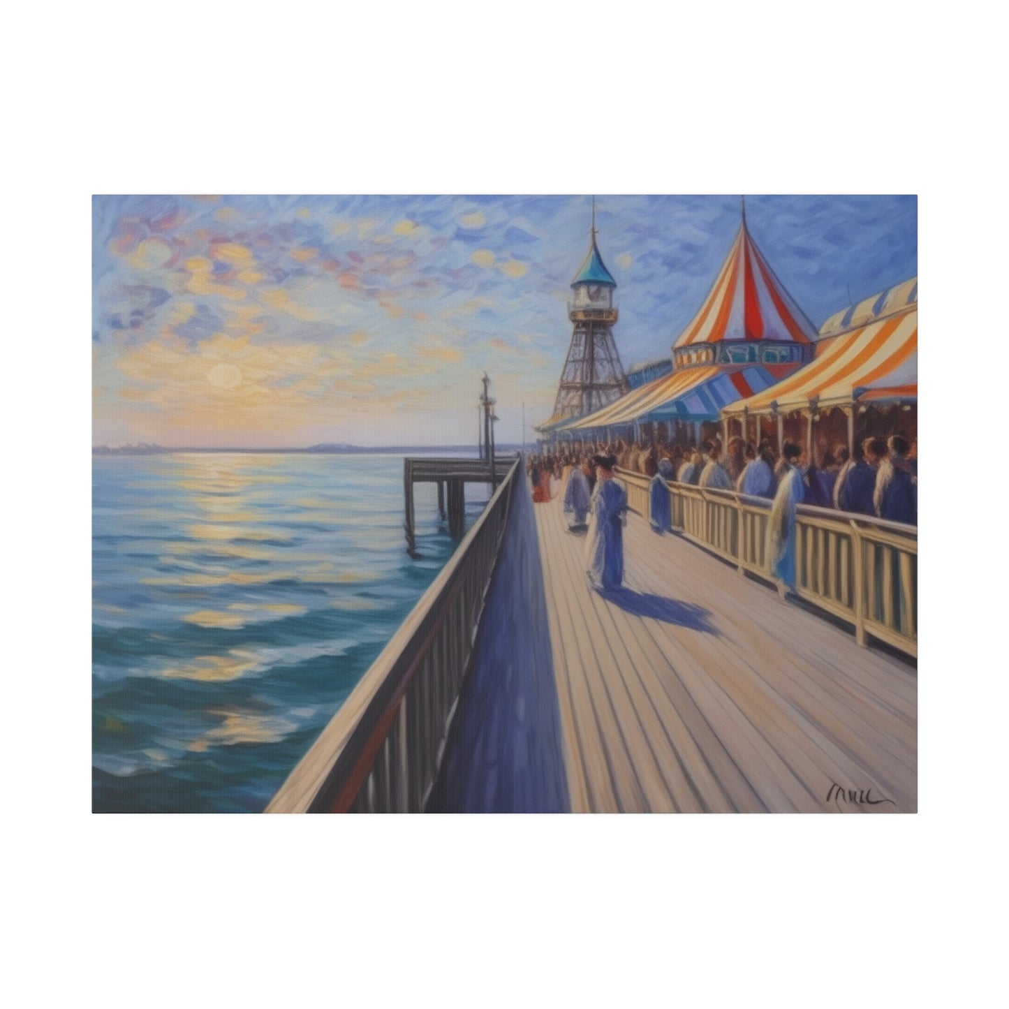 Pier, Wall Art, Matte Canvas, Stretched, 0.75"