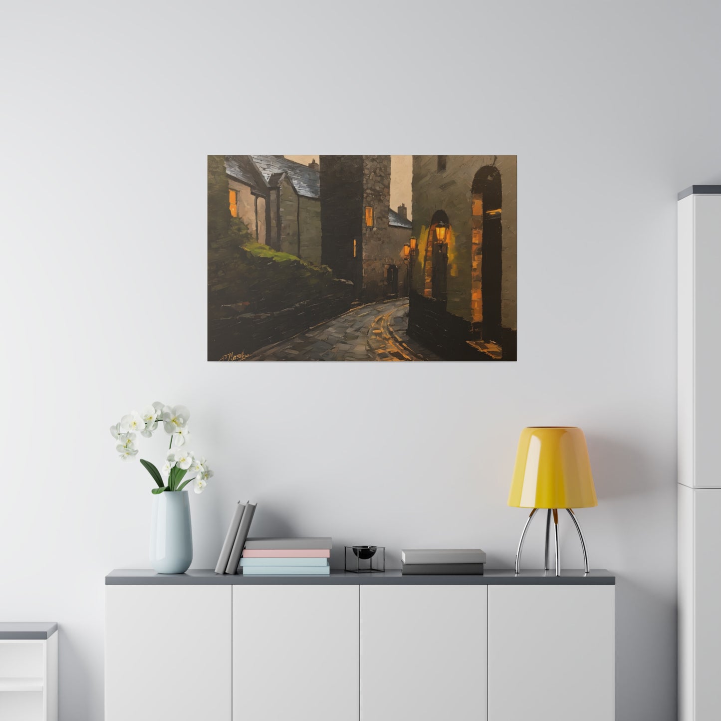 Walk the streets, Wall Art, Matte Canvas, Stretched, 0.75"