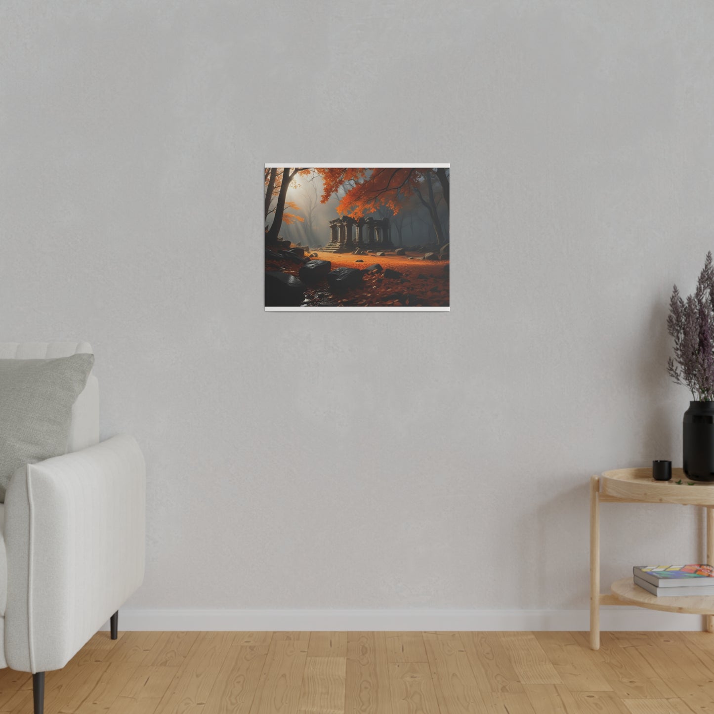 Ruins in the Woods, Wall Art, Matte Canvas, Stretched, 0.75"