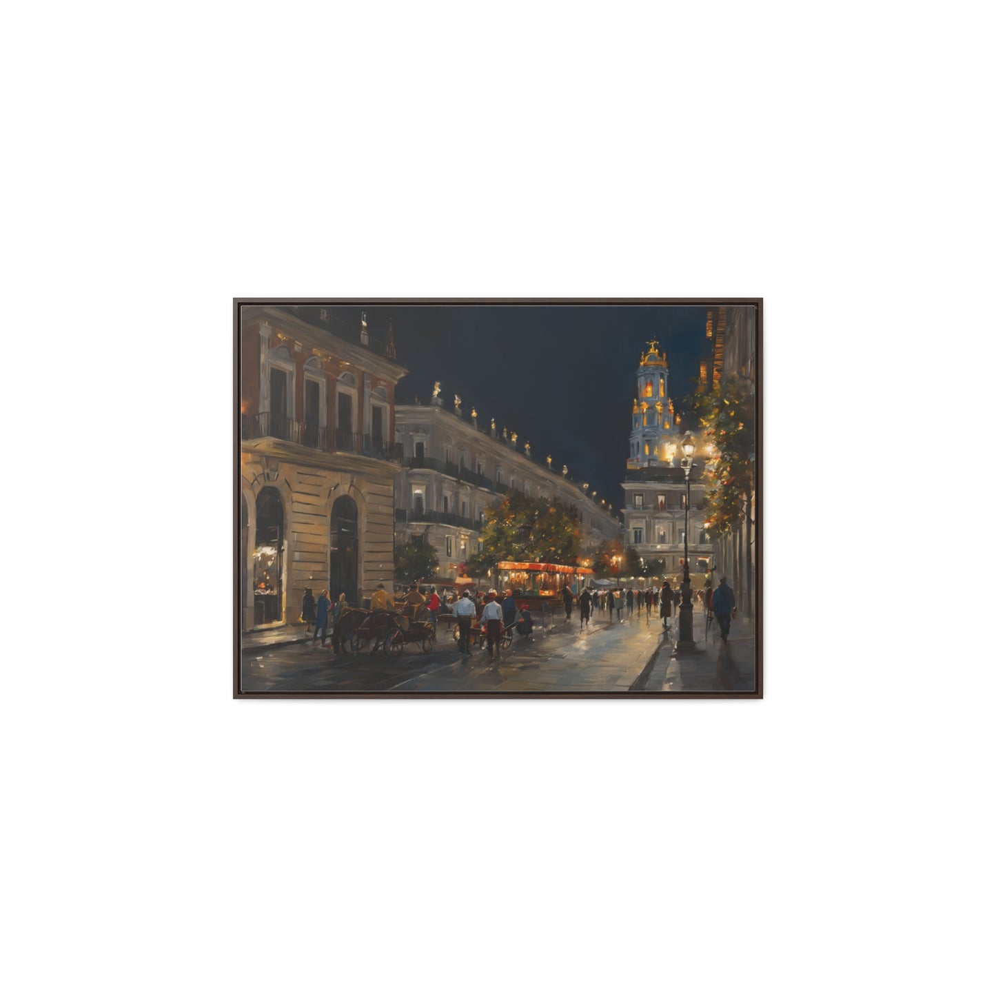 Night Walk, Wall Art, Gallery Canvas Wraps, Horizontal Frame