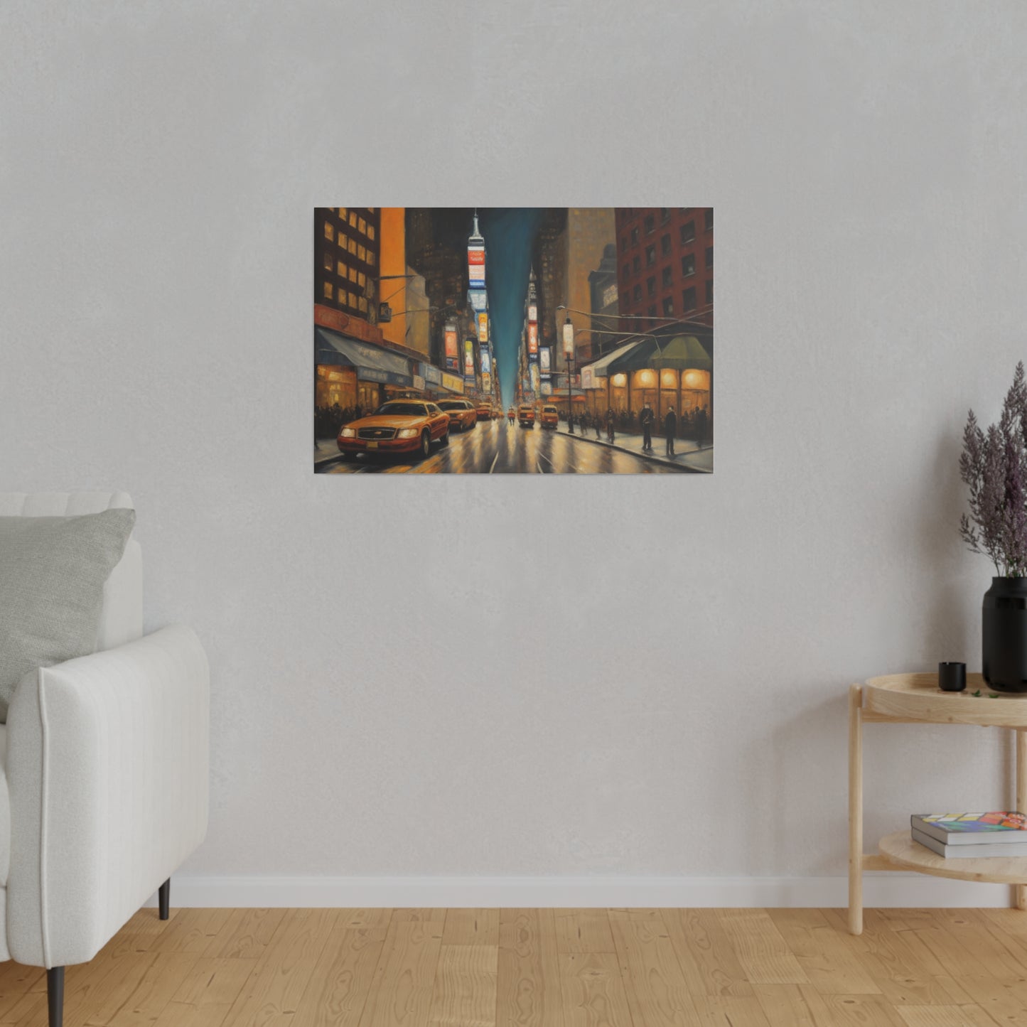 The City, Wall Art, Matte Canvas, Stretched, 0.75"