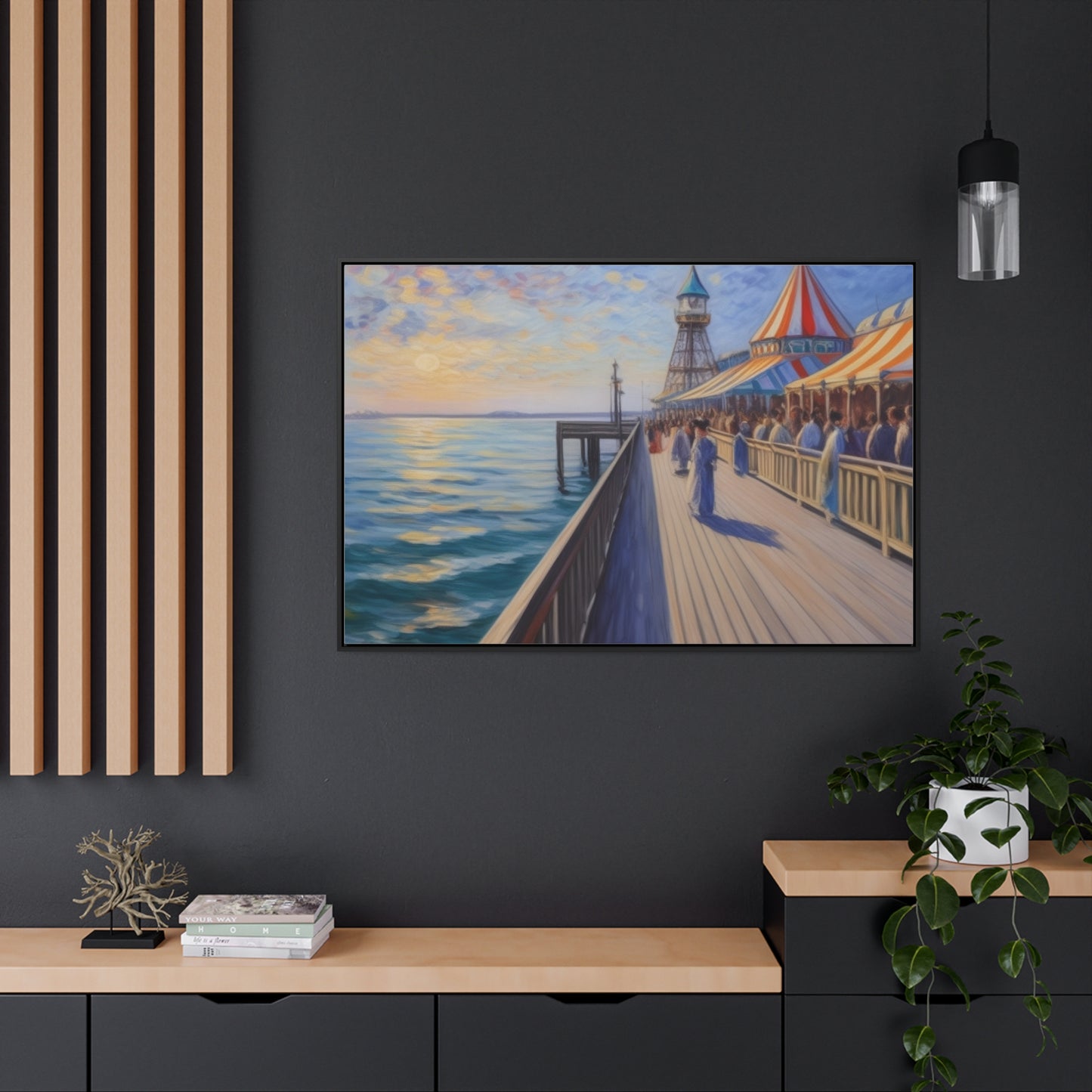 Pier, Wall Art, Gallery Canvas Wraps, Horizontal Frame