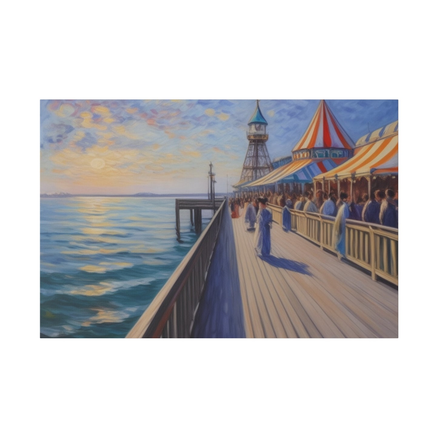 Pier, Wall Art, Matte Canvas, Stretched, 0.75"