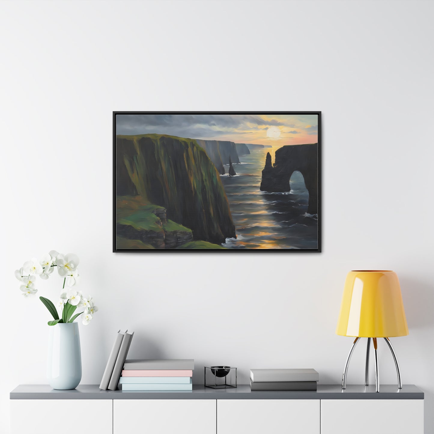 Irish Cliffs, Wall Art, Gallery Canvas Wraps, Horizontal Frame