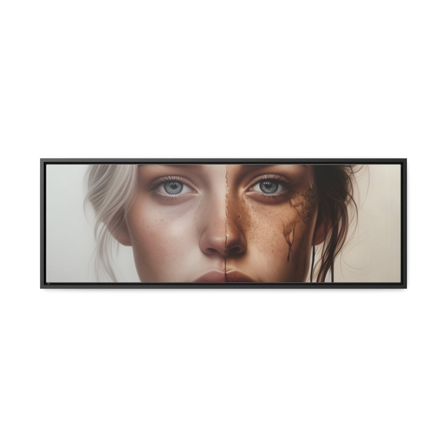 Woman, Face, Wall Art, Gallery Canvas Wraps, Horizontal Frame