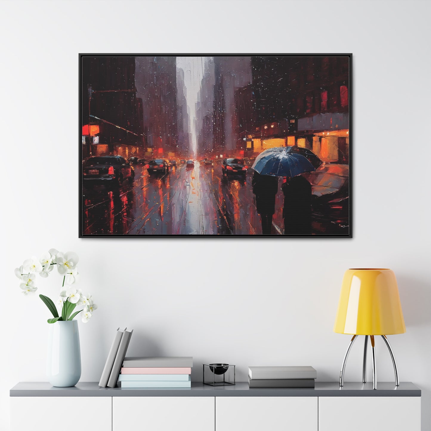 City Streets, Wall Art, Gallery Canvas Wraps, Horizontal Frame