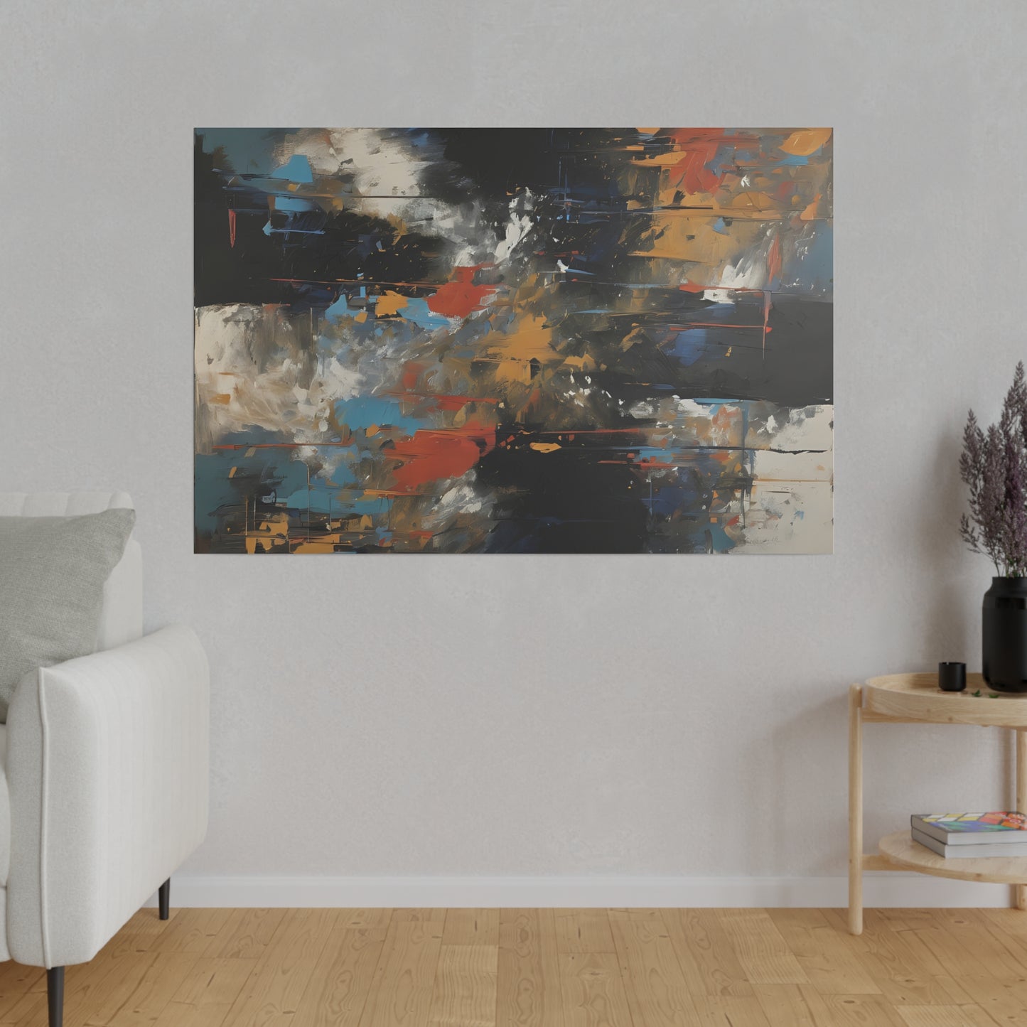 Abstract, Wall Art, Matte Canvas, Stretched, 0.75"