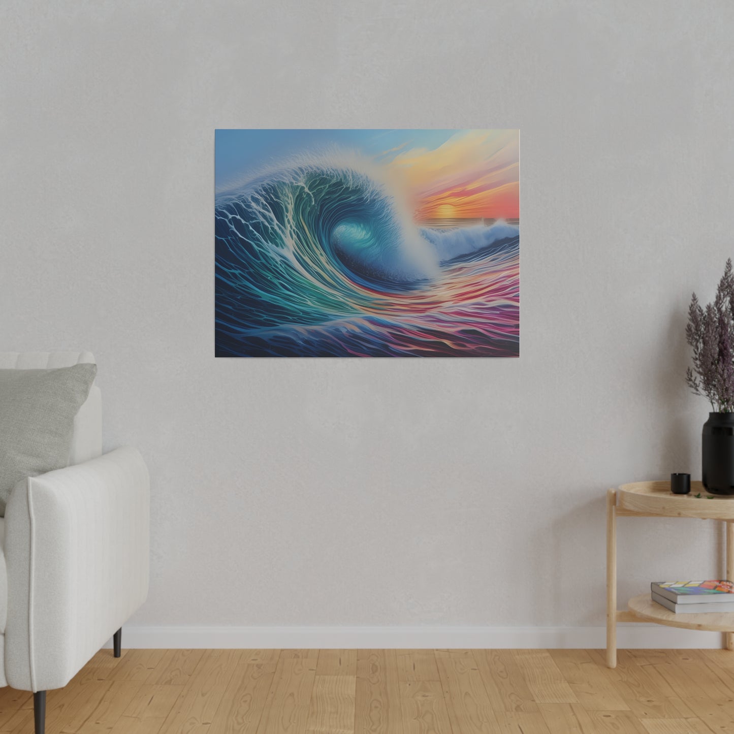 Wave, Beach, Wall Art, Matte Canvas, Stretched, 0.75"