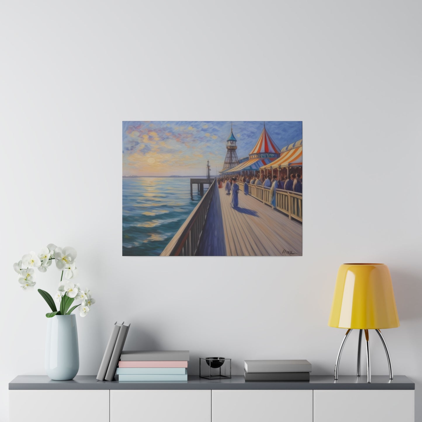 Pier, Wall Art, Matte Canvas, Stretched, 0.75"