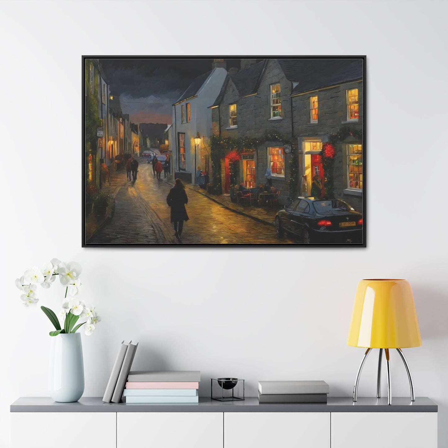 Calm Town, Wall Art, Gallery Canvas Wraps, Horizontal Frame