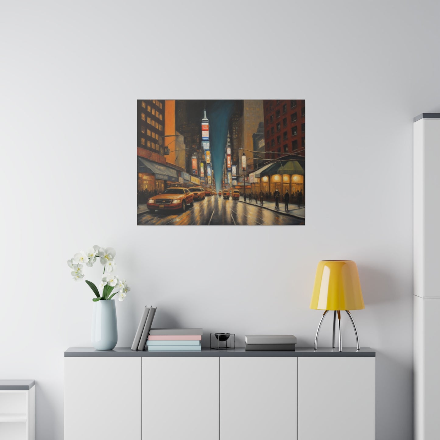 The City, Wall Art, Matte Canvas, Stretched, 0.75"