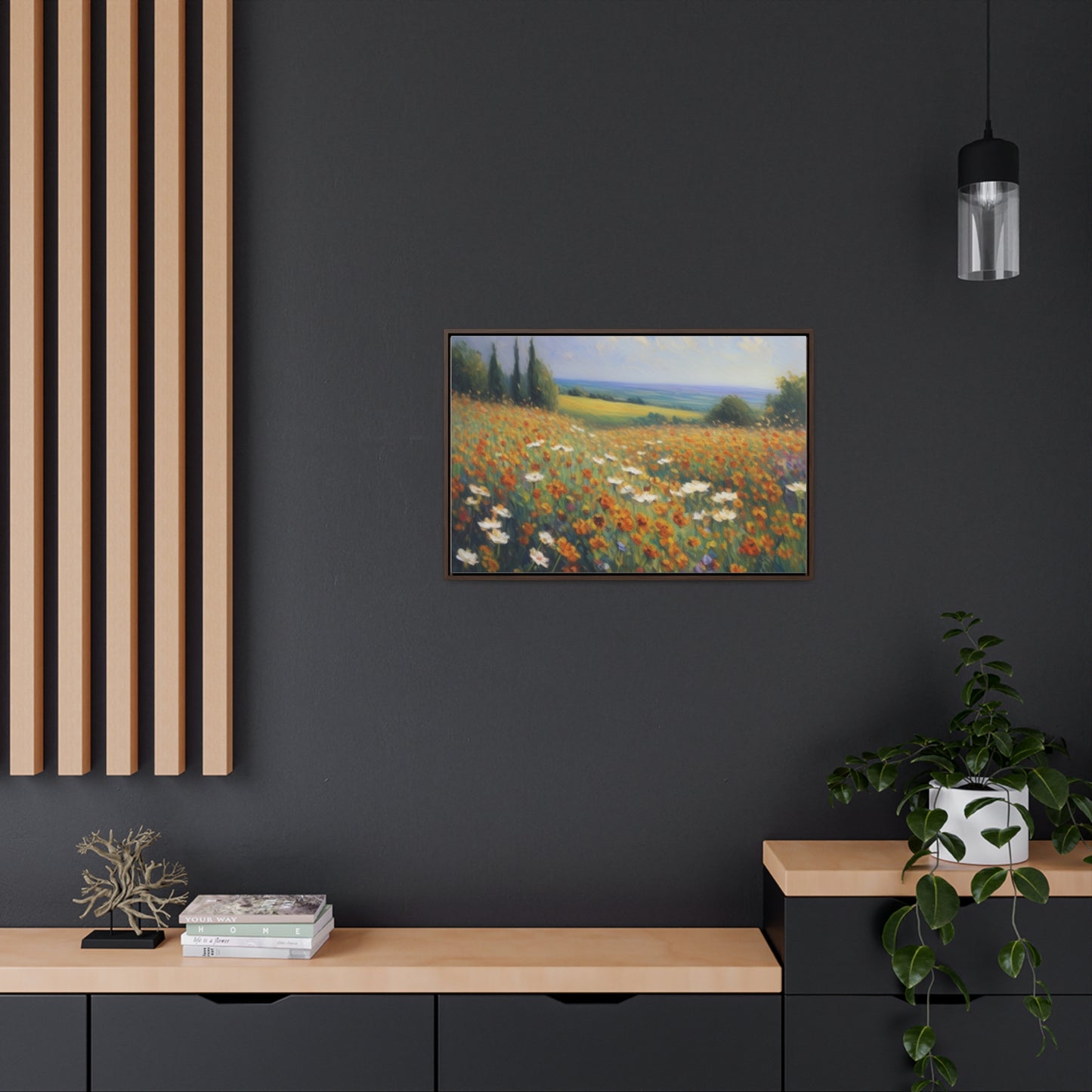 Field of flowers, Gallery Canvas Wraps, Horizontal Frame