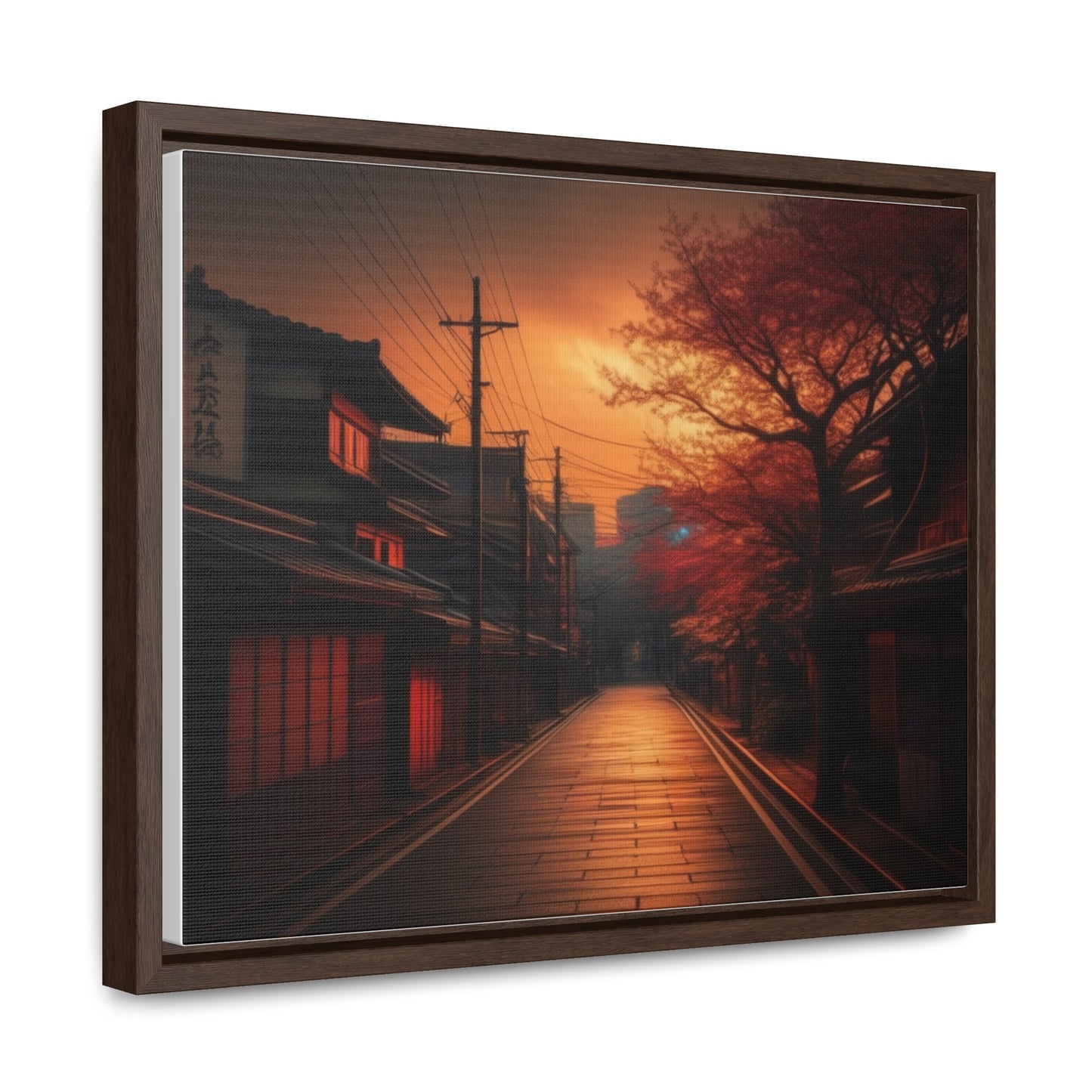 Japanese Village, Wall Art, Gallery Canvas Wraps, Horizontal Frame