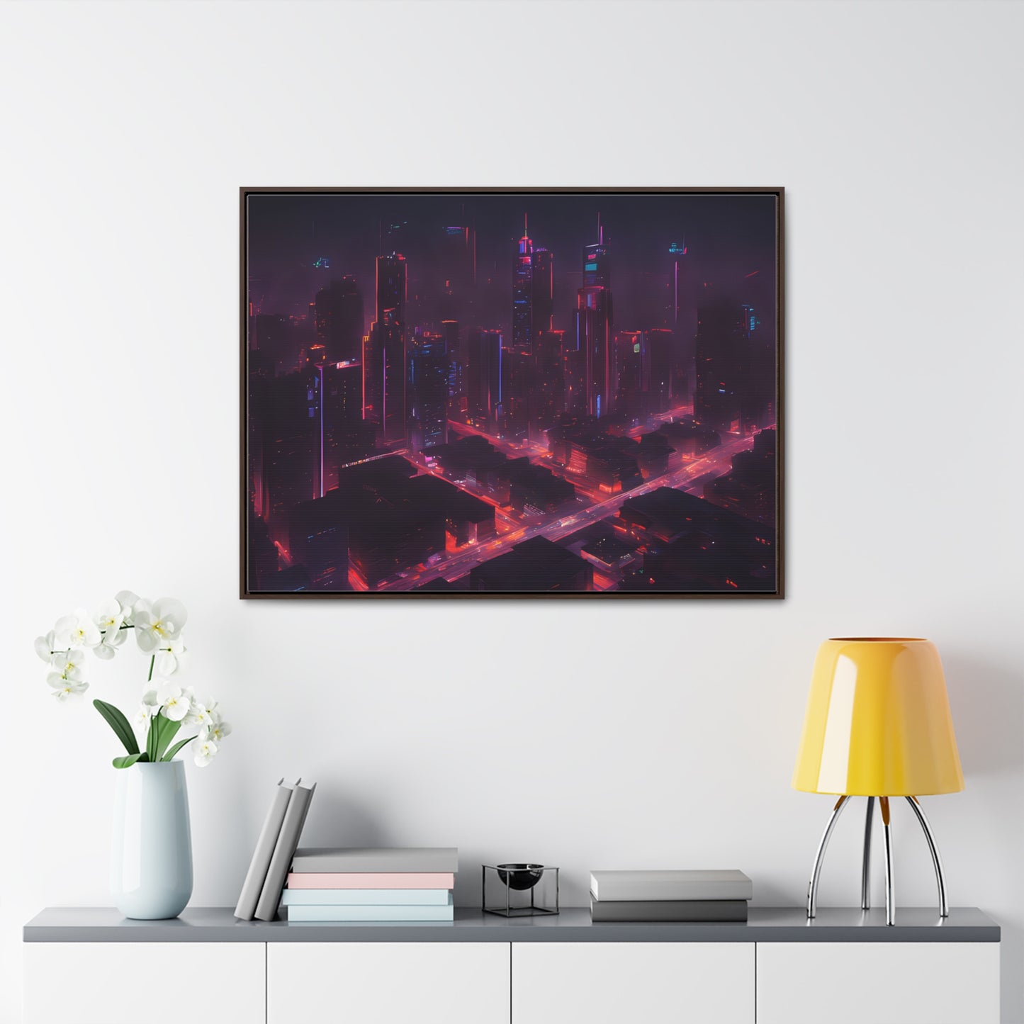 Neon lights, Wall Art, Gallery Canvas Wraps, Horizontal Frame