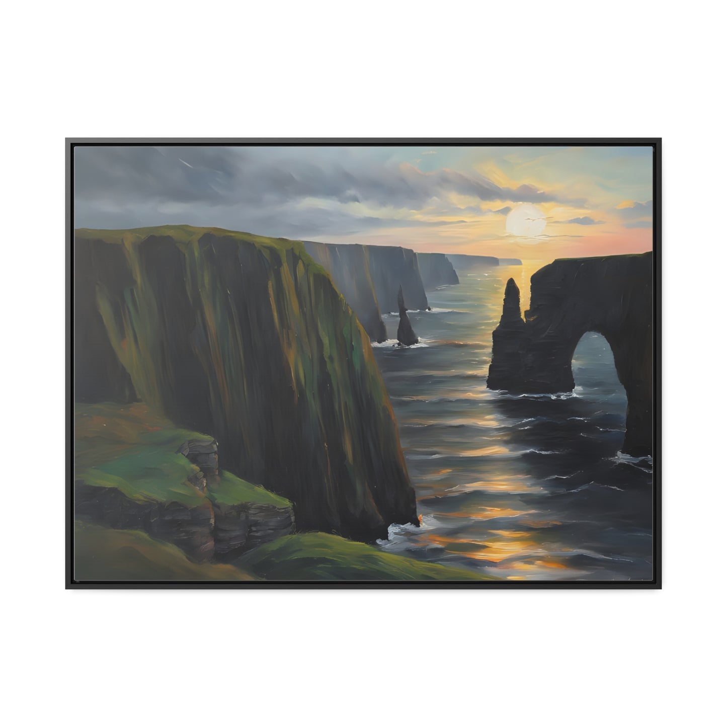 Irish Cliffs, Wall Art, Gallery Canvas Wraps, Horizontal Frame