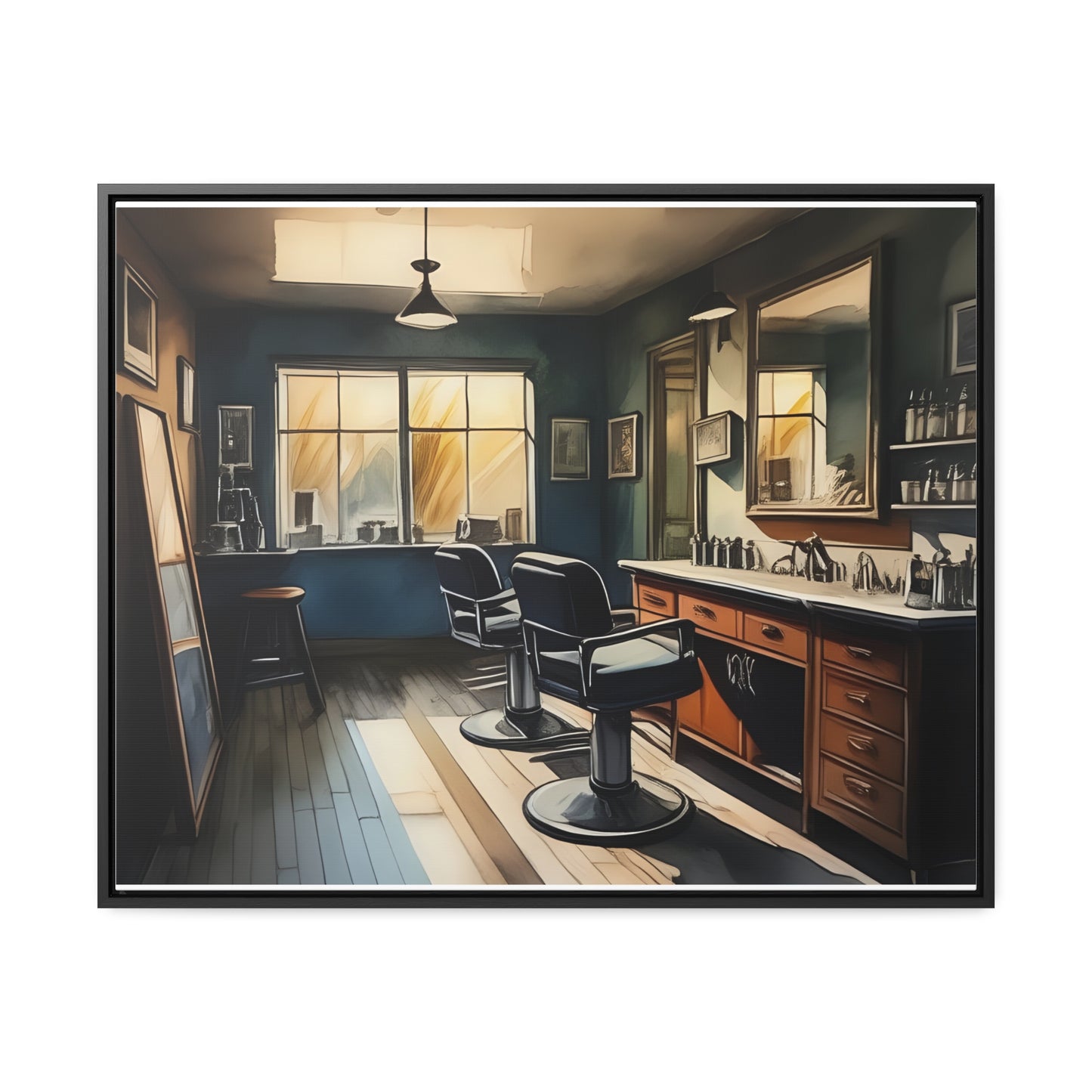 Barbershop, Wall Art, Gallery Canvas Wraps, Horizontal Frame