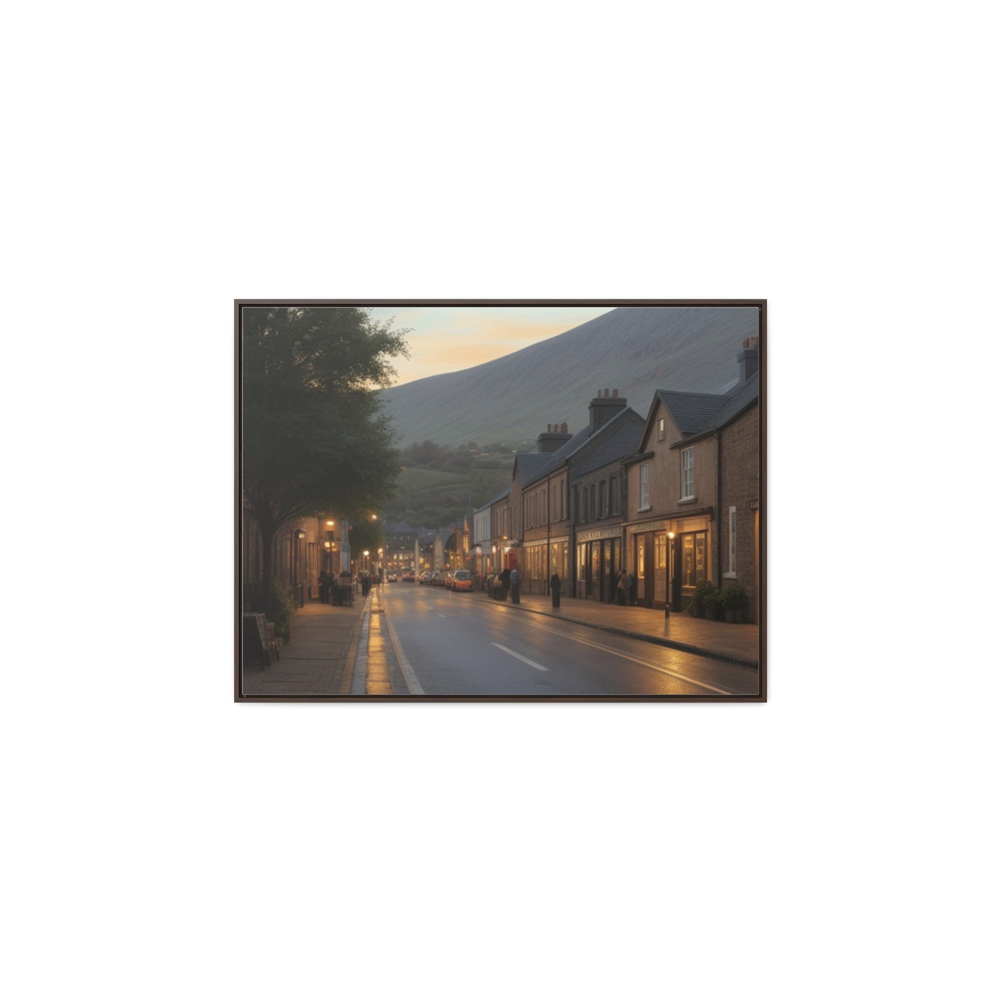 Town, Wall Art, Gallery Canvas Wraps, Horizontal Frame