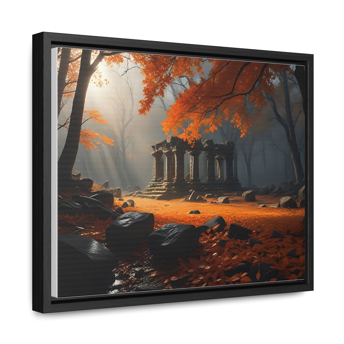 Ruins in the Wood, Wall Art, Gallery Canvas Wraps, Horizontal Frame