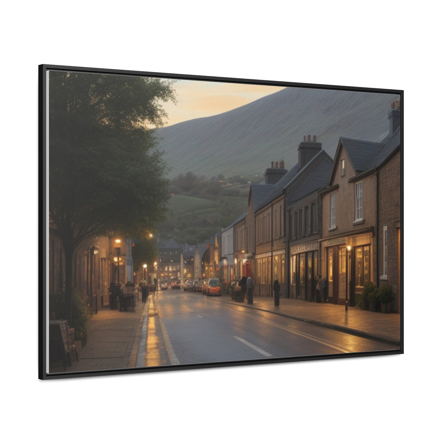 Town, Wall Art, Gallery Canvas Wraps, Horizontal Frame