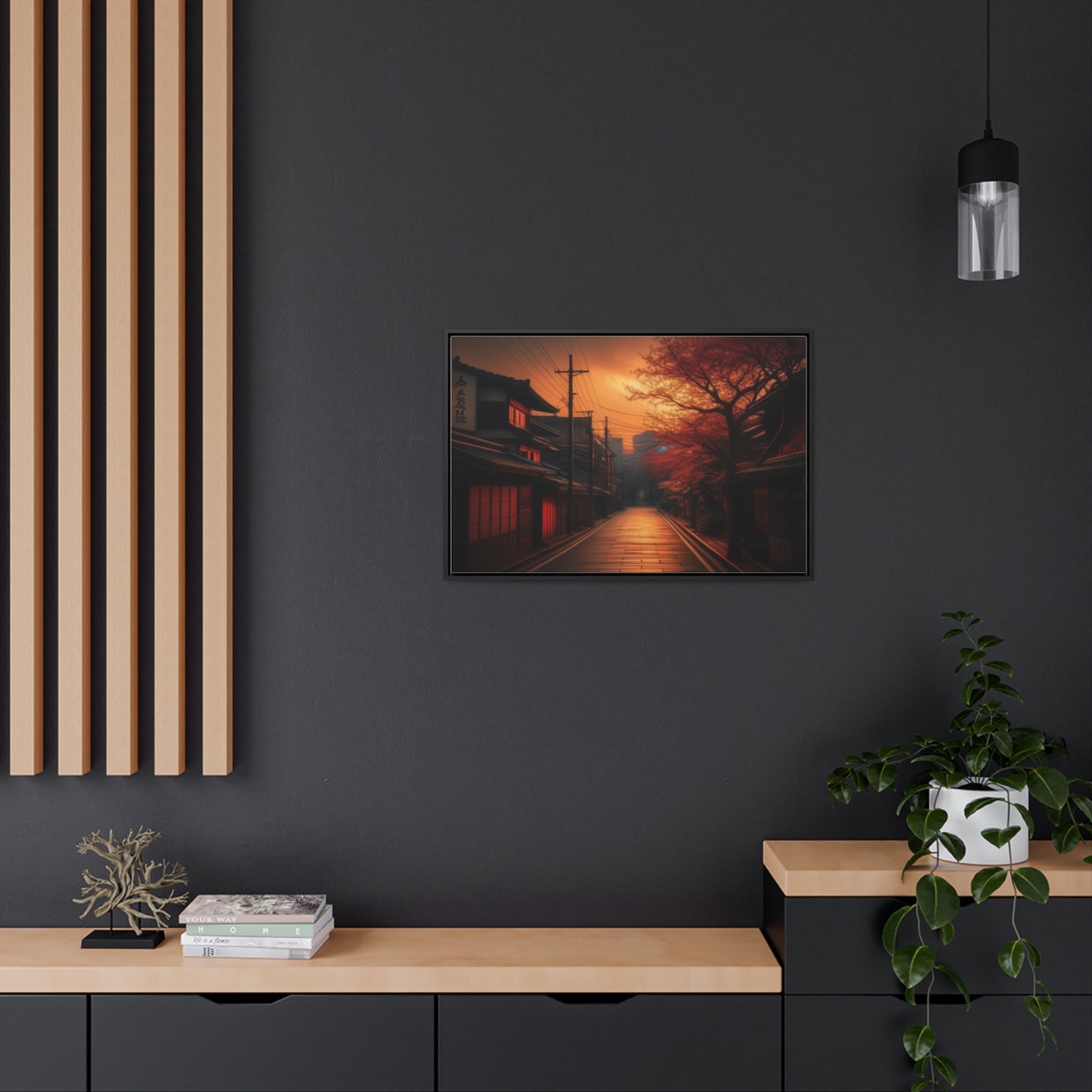 Japanese Village, Wall Art, Gallery Canvas Wraps, Horizontal Frame