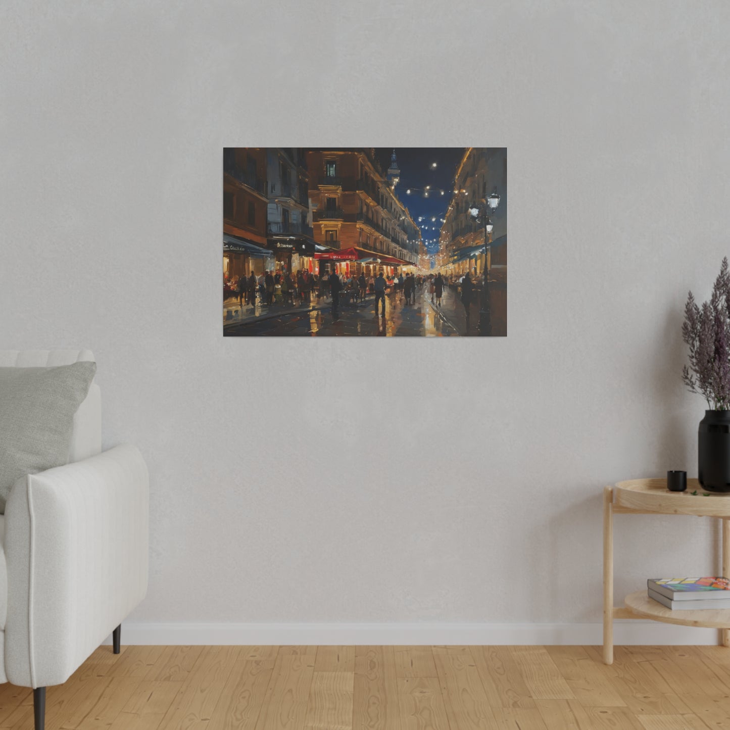 Calm night, Wall Art, Matte Canvas, Stretched, 0.75"