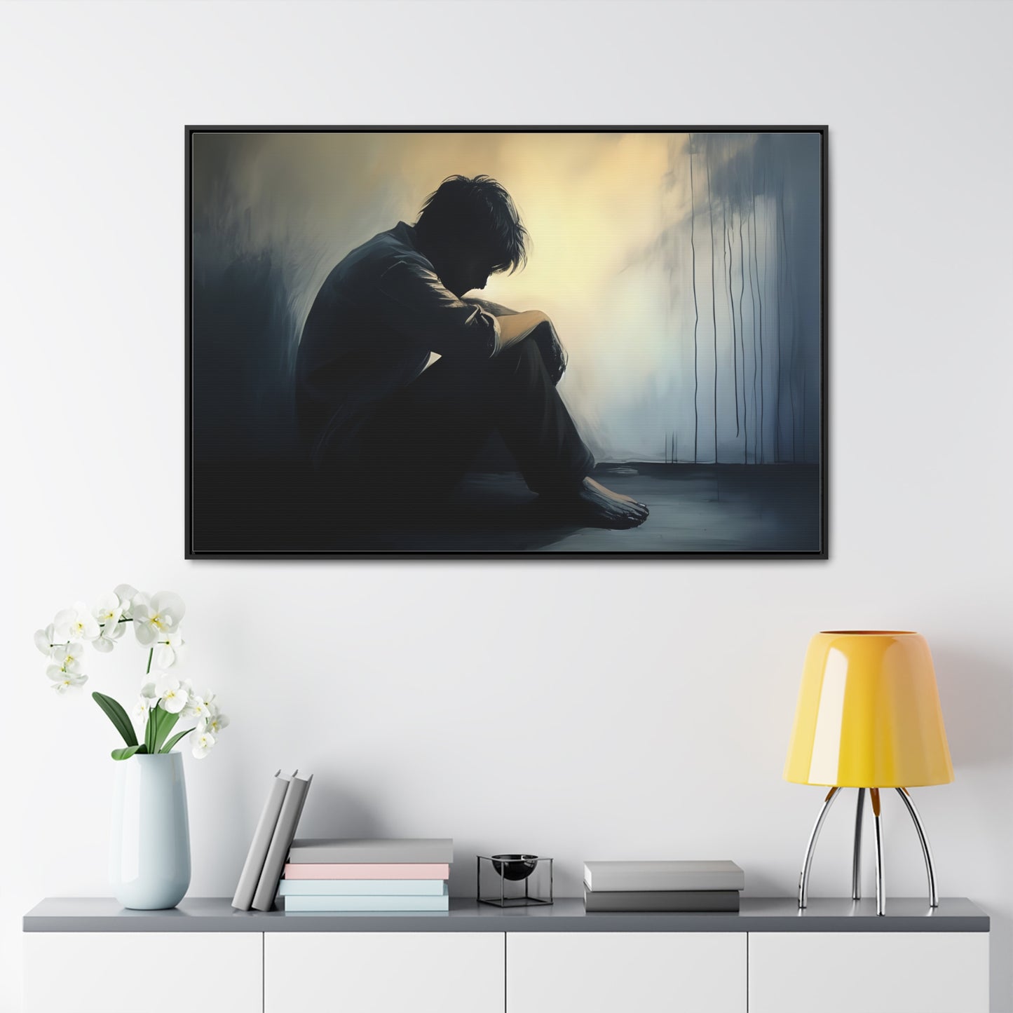 Gloomy, Wall Art, Gallery Canvas Wraps, Horizontal Frame