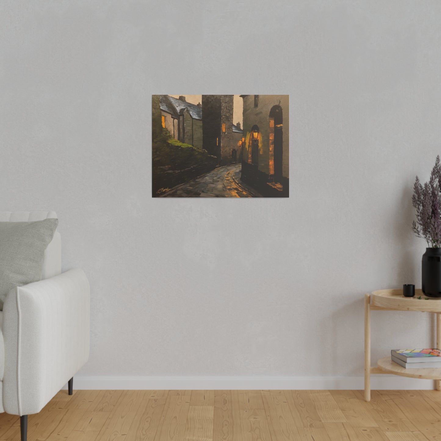 Walk the streets, Wall Art, Matte Canvas, Stretched, 0.75"