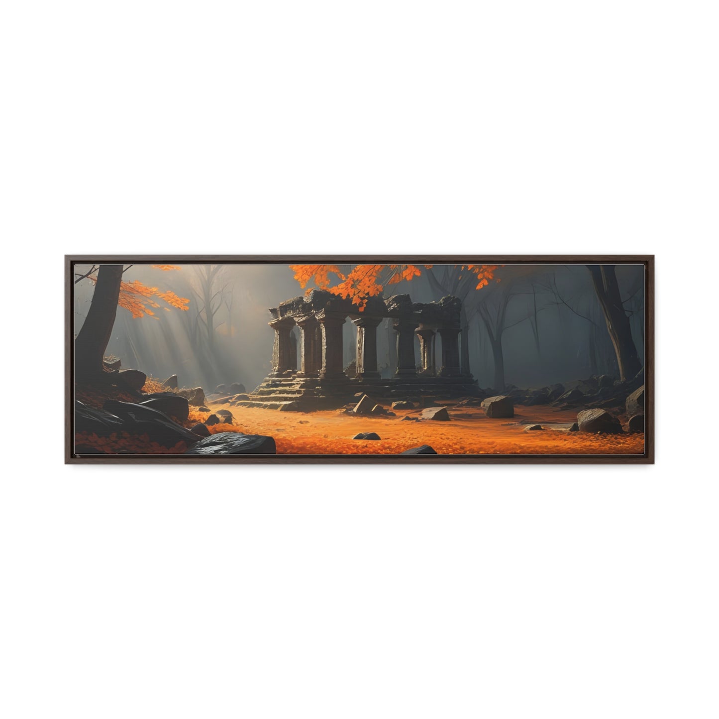 Ruins in the Wood, Wall Art, Gallery Canvas Wraps, Horizontal Frame