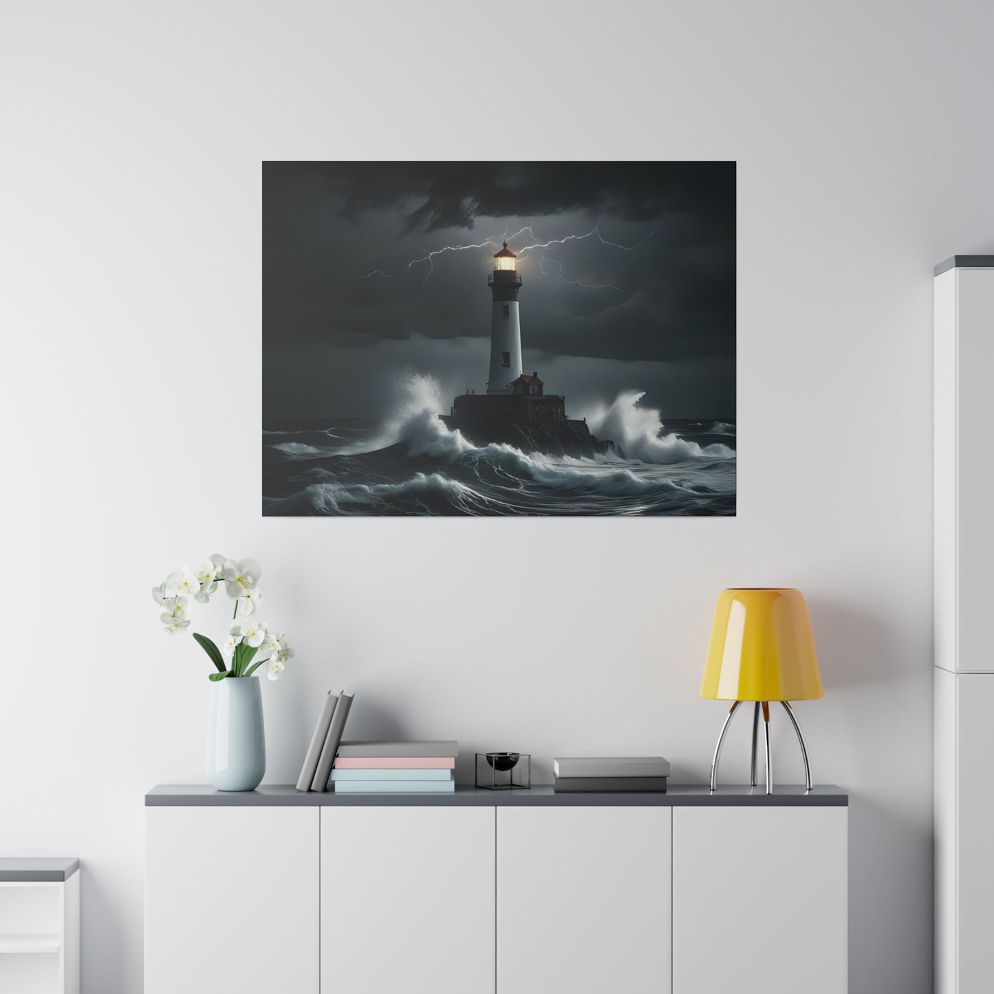 The light house, Wall Art, Matte Canvas, Stretched, 0.75"