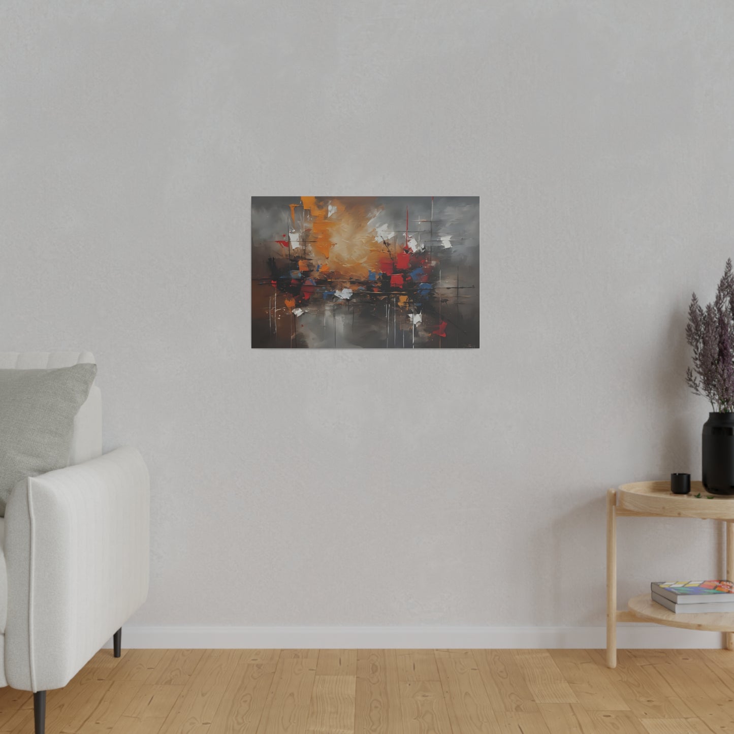 Abstract, Wall Art, Matte Canvas, Stretched, 0.75"