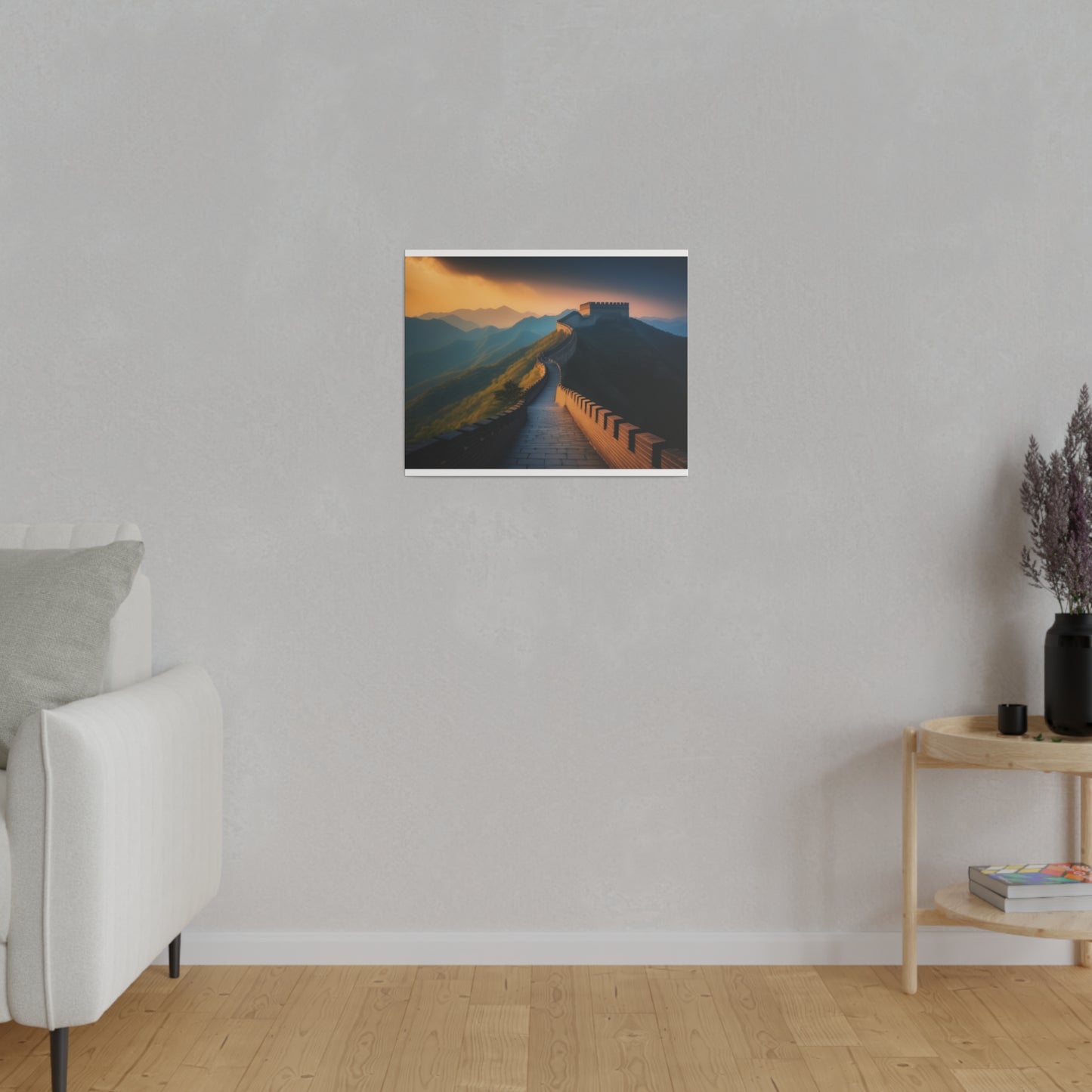 Great Wall Of China, Wall Art, Matte Canvas, Stretched, 0.75"