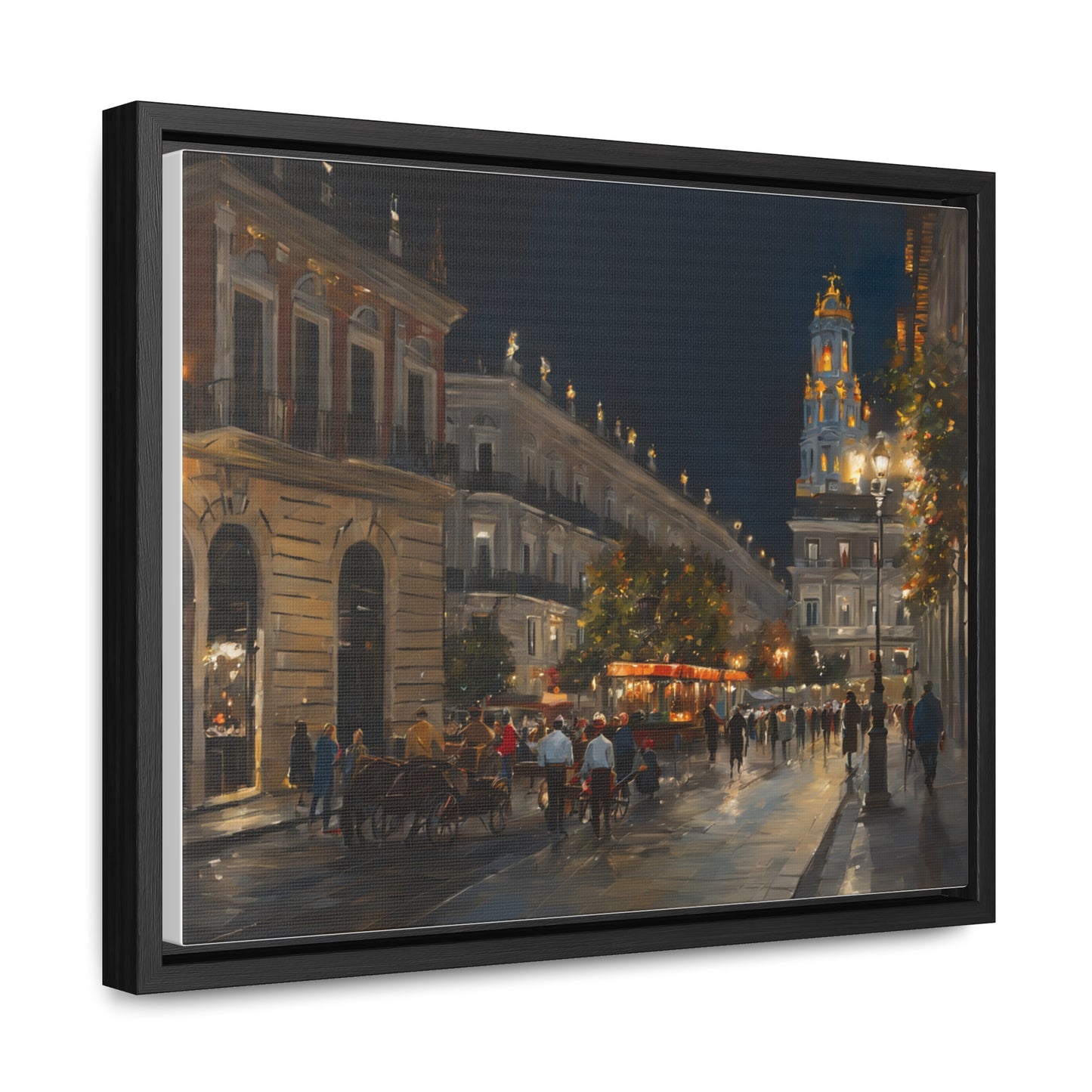 Night Walk, Wall Art, Gallery Canvas Wraps, Horizontal Frame