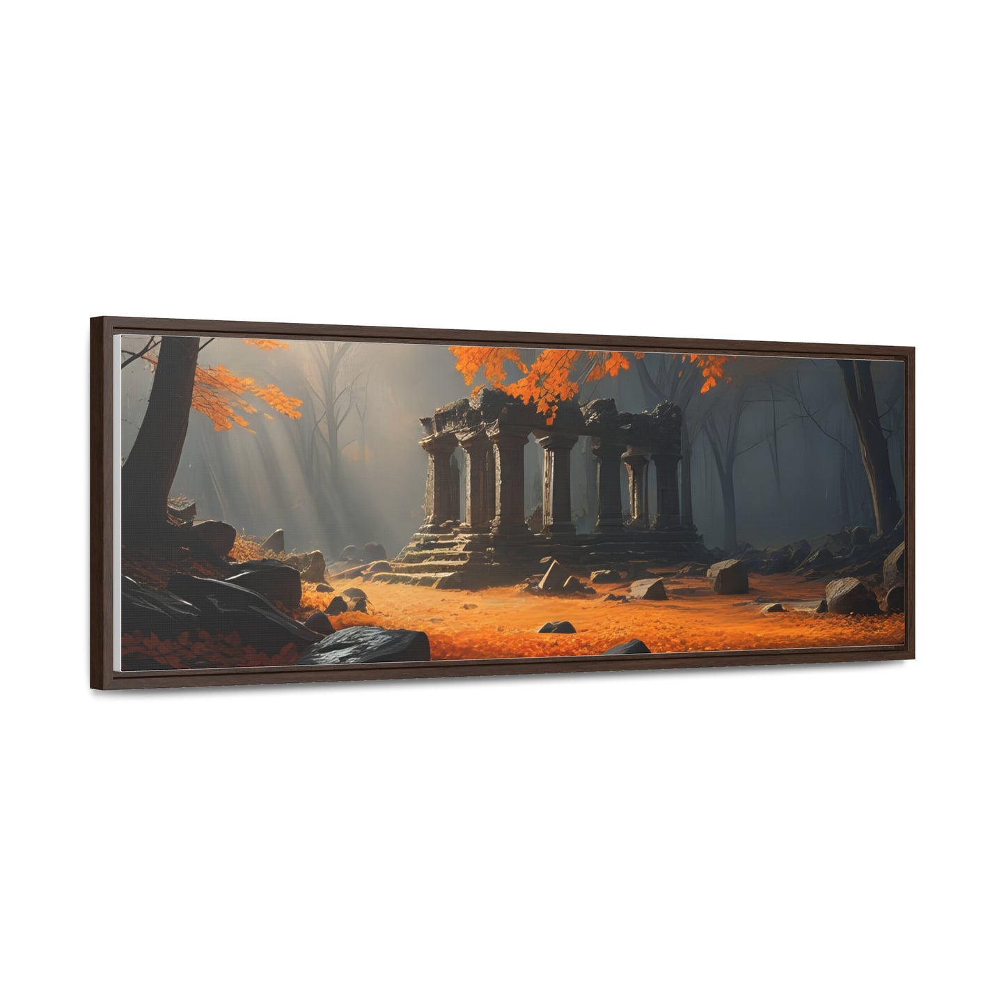 Ruins in the Wood, Wall Art, Gallery Canvas Wraps, Horizontal Frame