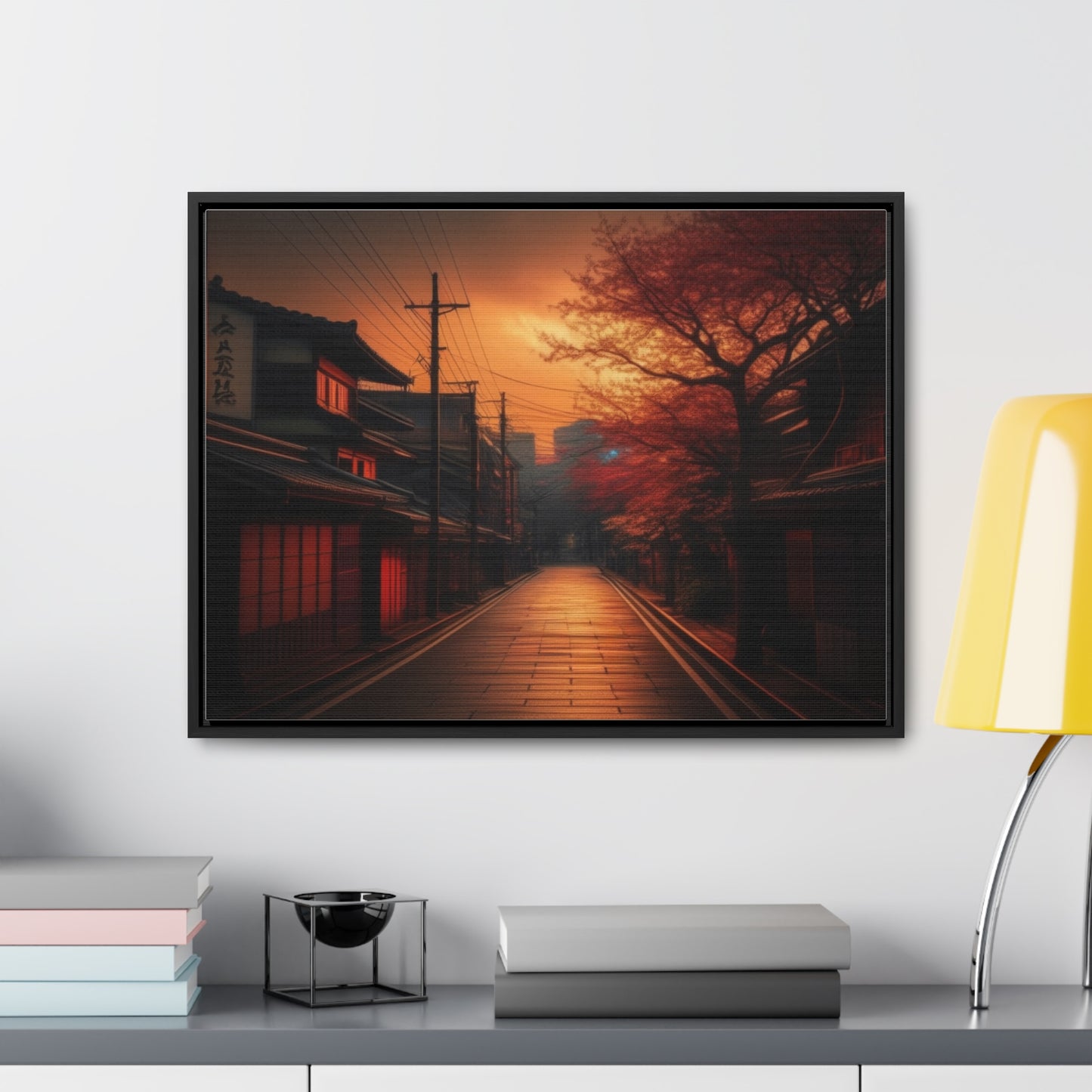 Japanese Village, Wall Art, Gallery Canvas Wraps, Horizontal Frame