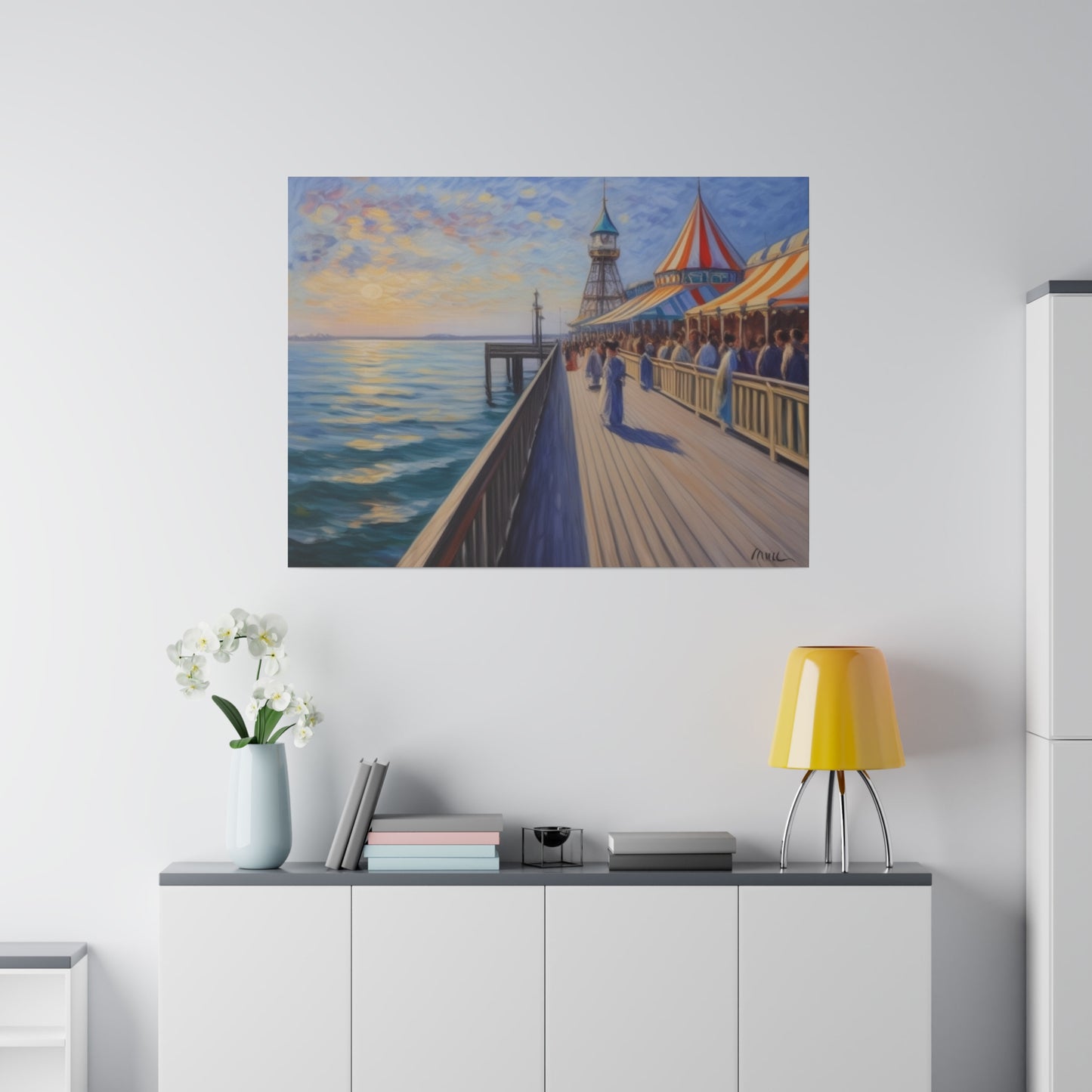 Pier, Wall Art, Matte Canvas, Stretched, 0.75"