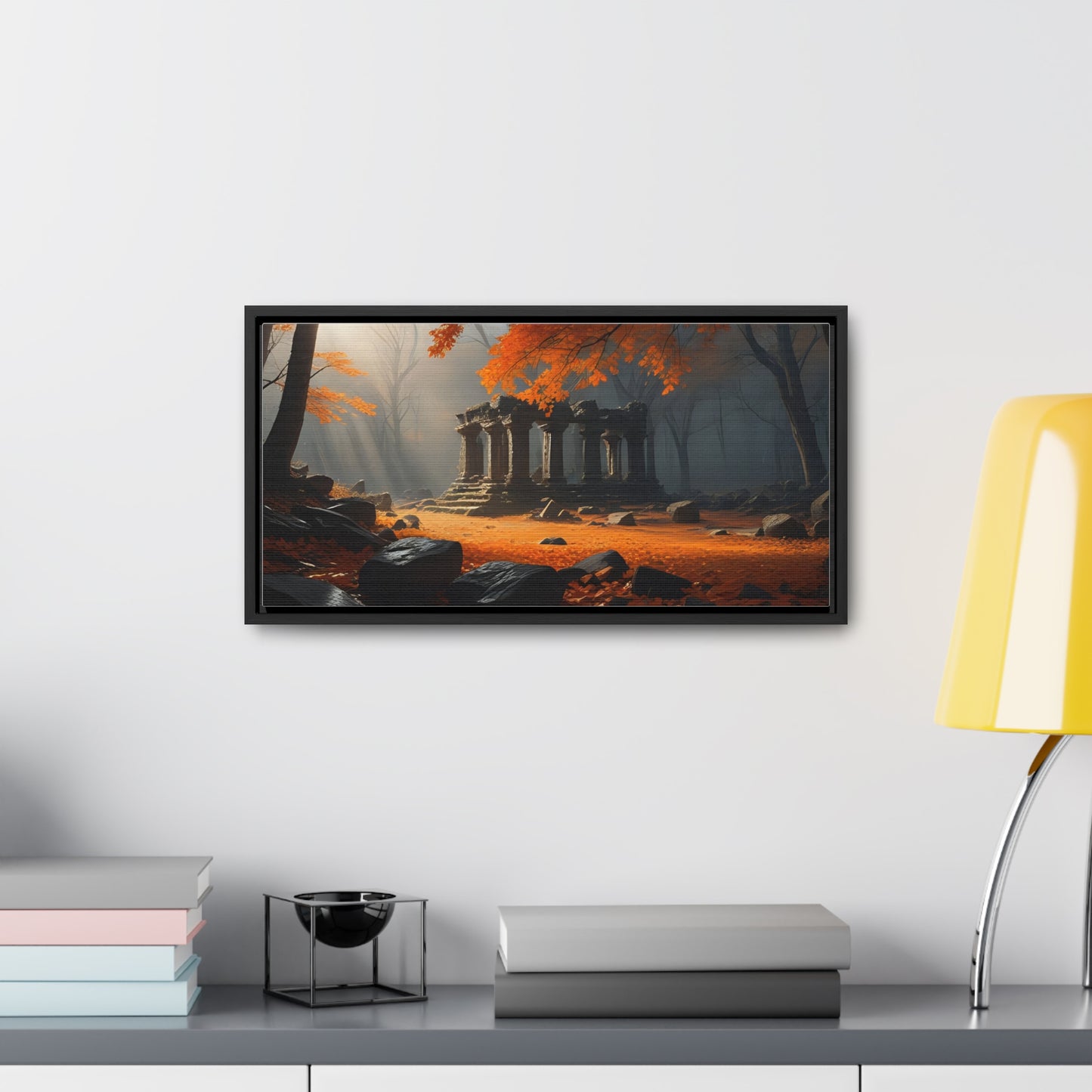 Ruins in the Wood, Wall Art, Gallery Canvas Wraps, Horizontal Frame