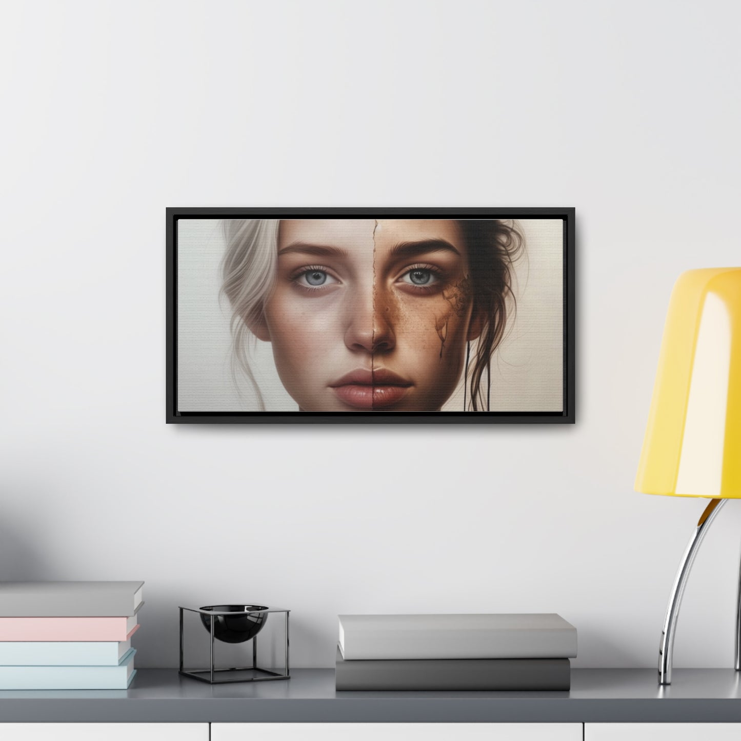 Woman, Face, Wall Art, Gallery Canvas Wraps, Horizontal Frame