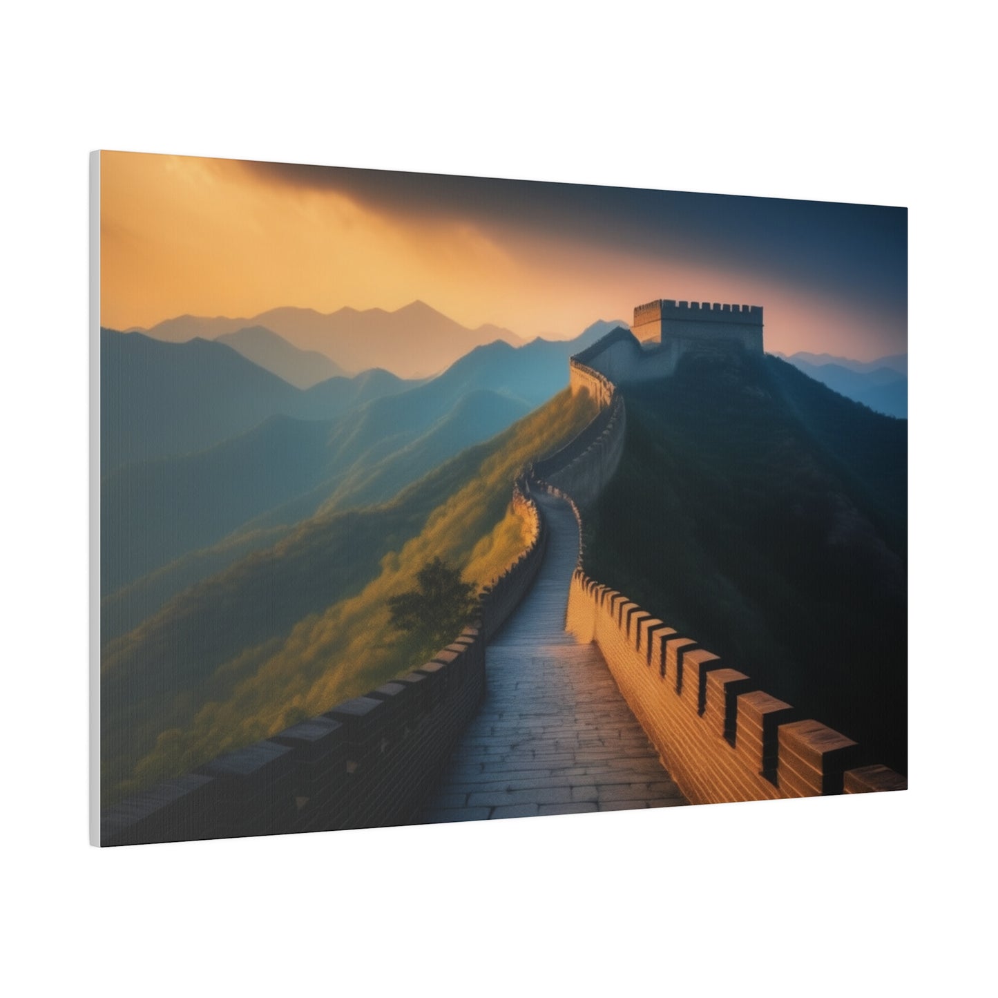 Great Wall Of China, Wall Art, Matte Canvas, Stretched, 0.75"