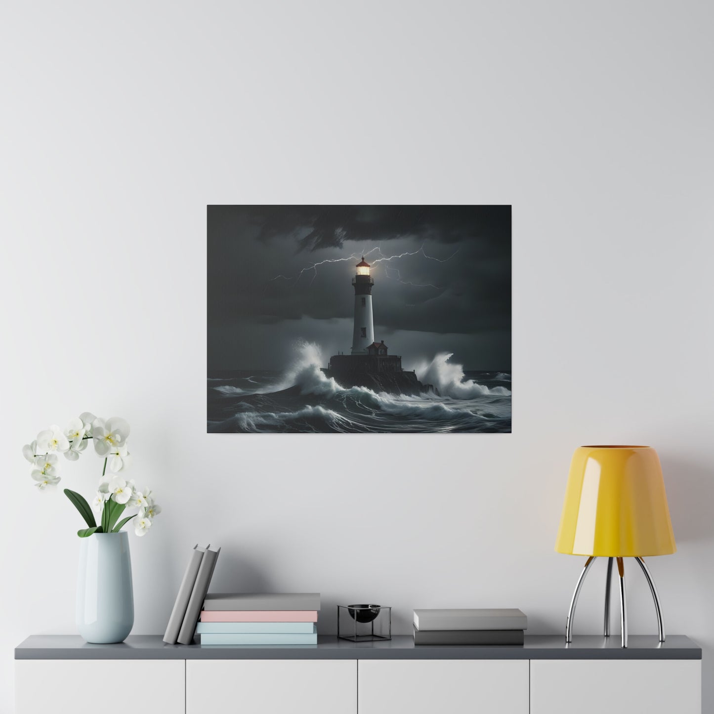 The light house, Wall Art, Matte Canvas, Stretched, 0.75"