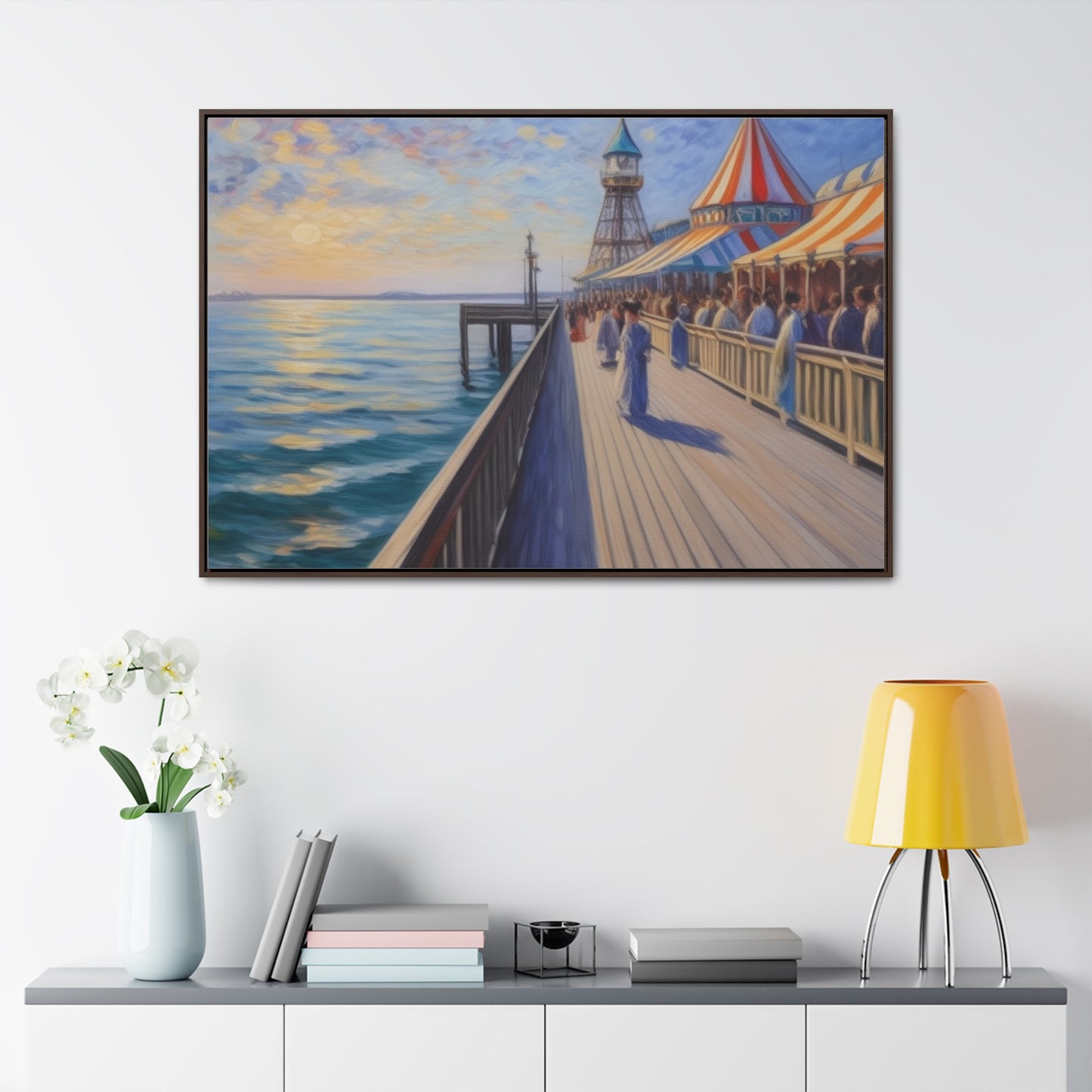 Pier, Wall Art, Gallery Canvas Wraps, Horizontal Frame