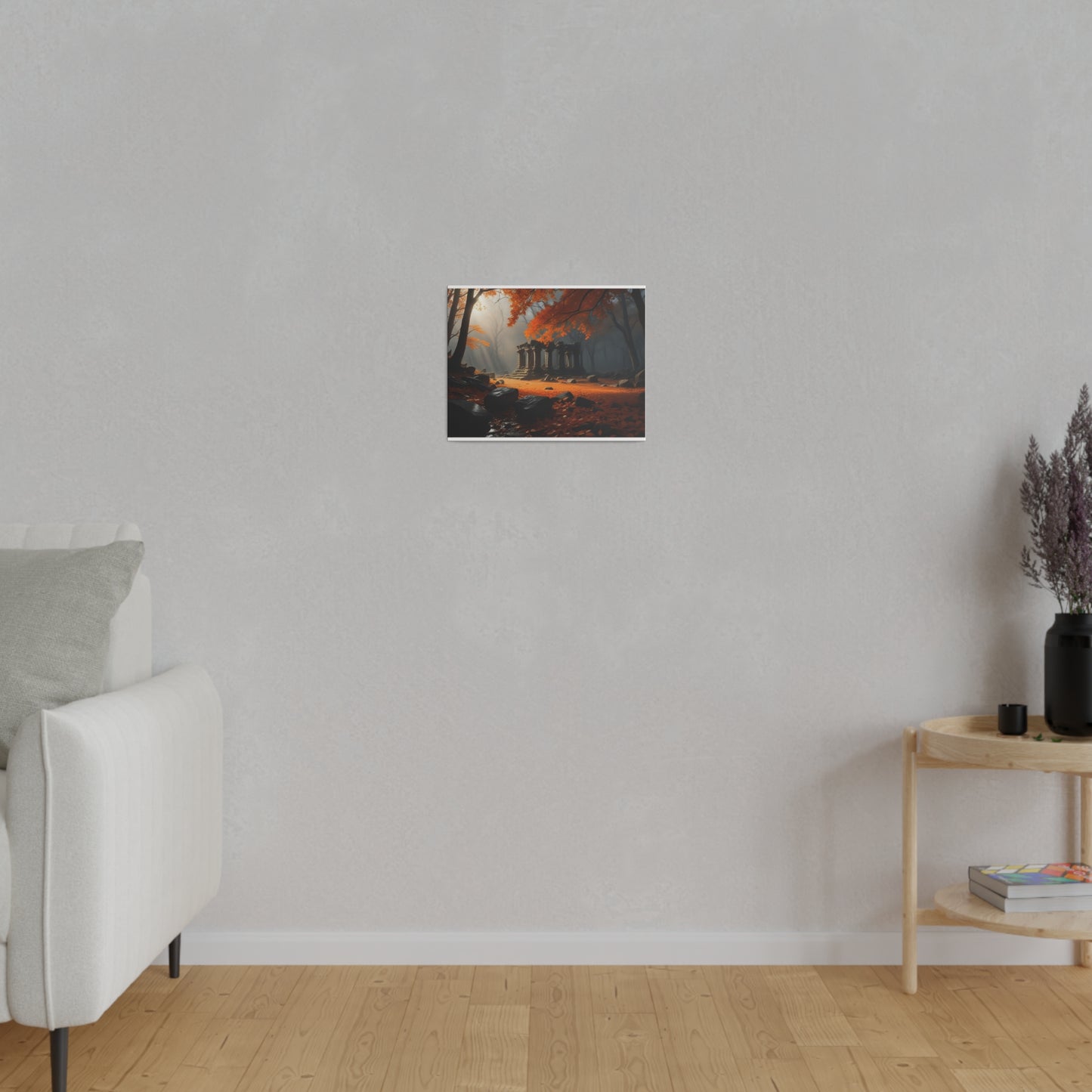 Ruins in the Woods, Wall Art, Matte Canvas, Stretched, 0.75"