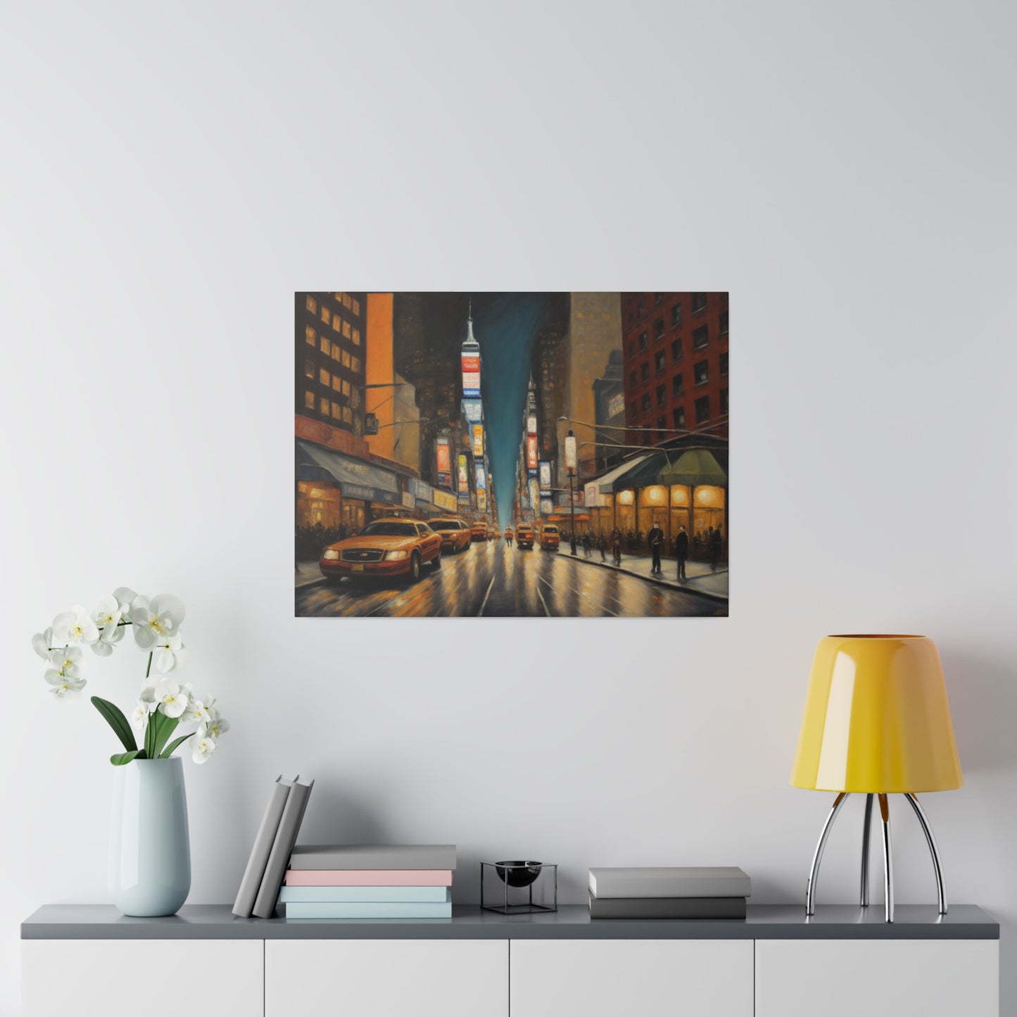 The City, Wall Art, Matte Canvas, Stretched, 0.75"