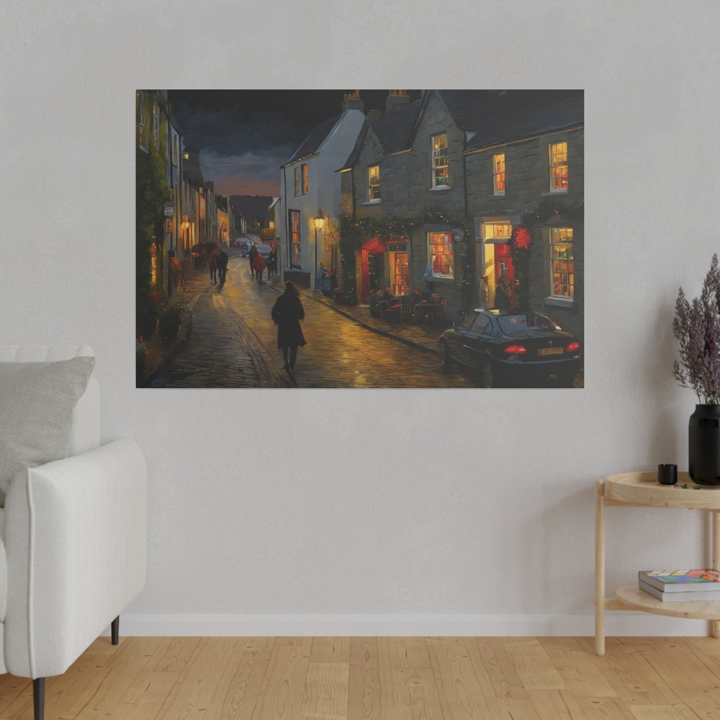 Calm Town, Wall Art, Matte Canvas, Stretched, 0.75"