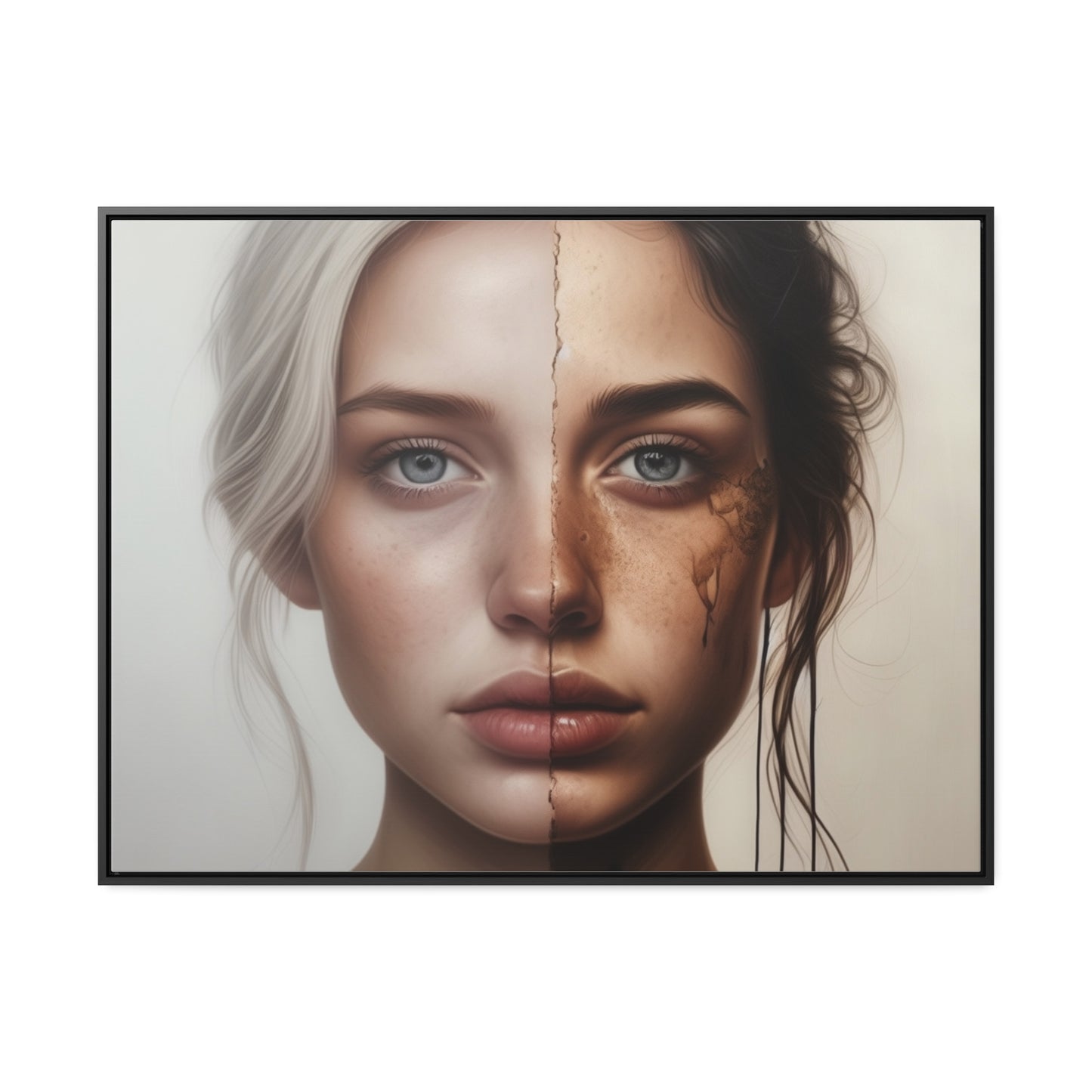 Woman, Face, Wall Art, Gallery Canvas Wraps, Horizontal Frame